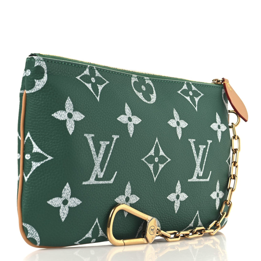 Calfskin Monogram Speedy P9 Bandouliere 50 Pochette Green