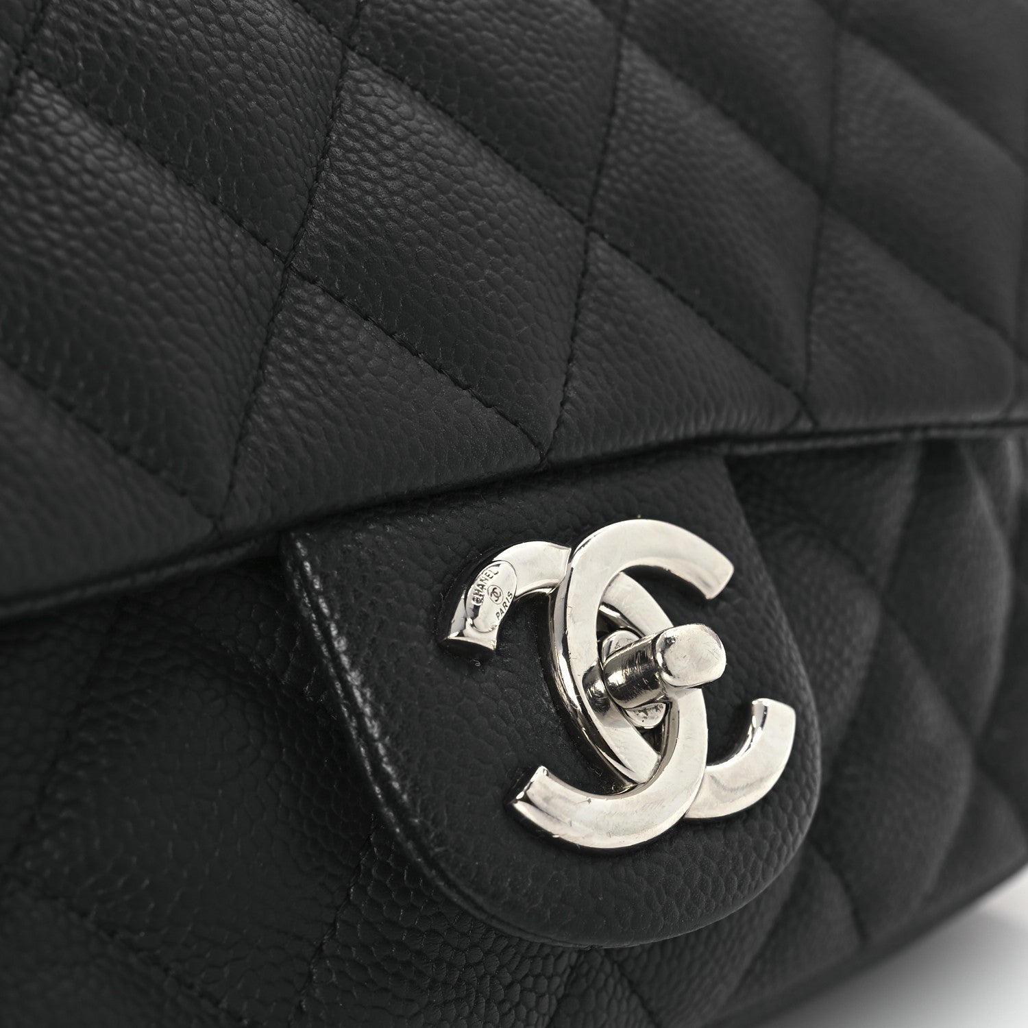 Caviar Quilted Medium Easy Flap Black