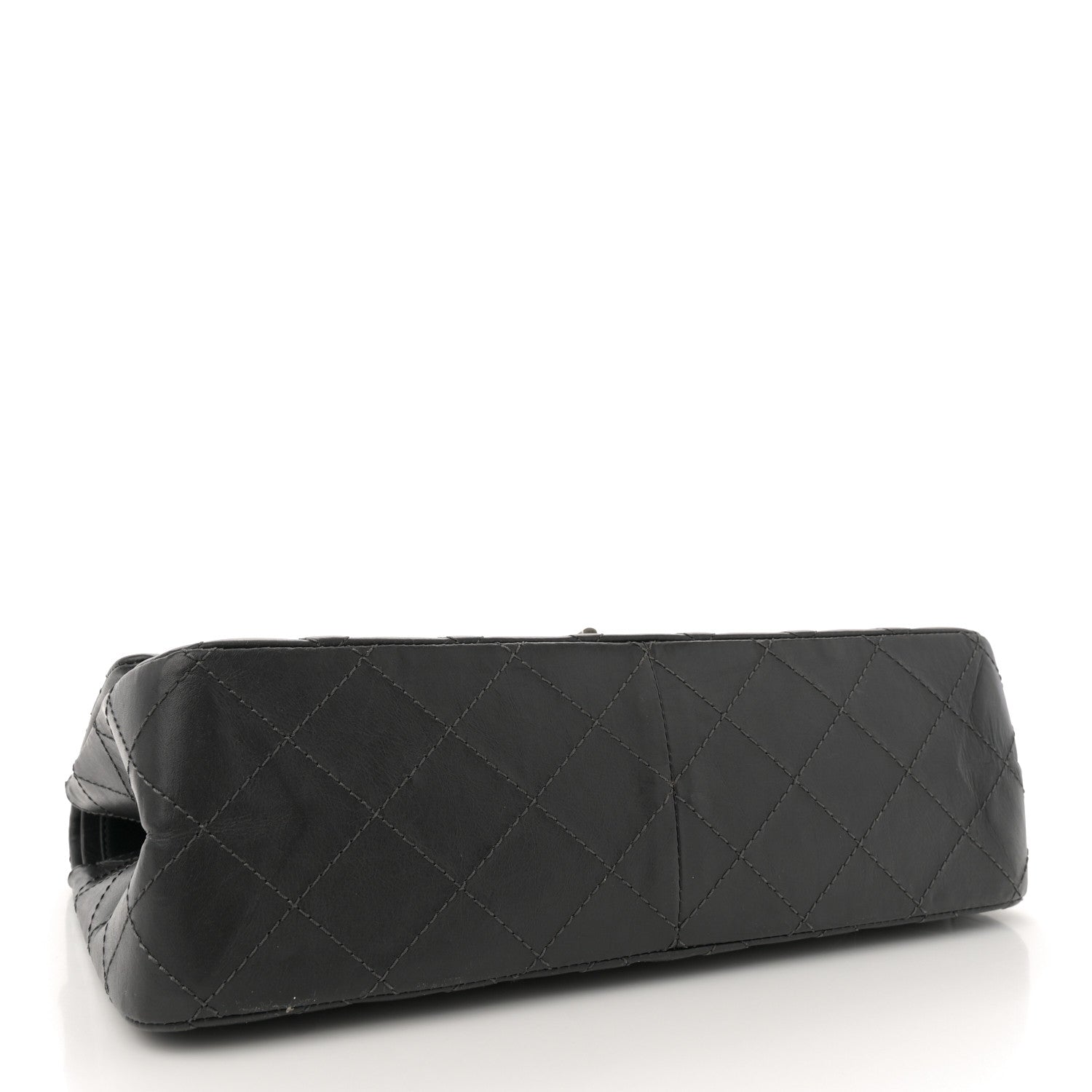 Aged Calfskin Quilted 2.55 Reissue 227 Flap Dark Grey