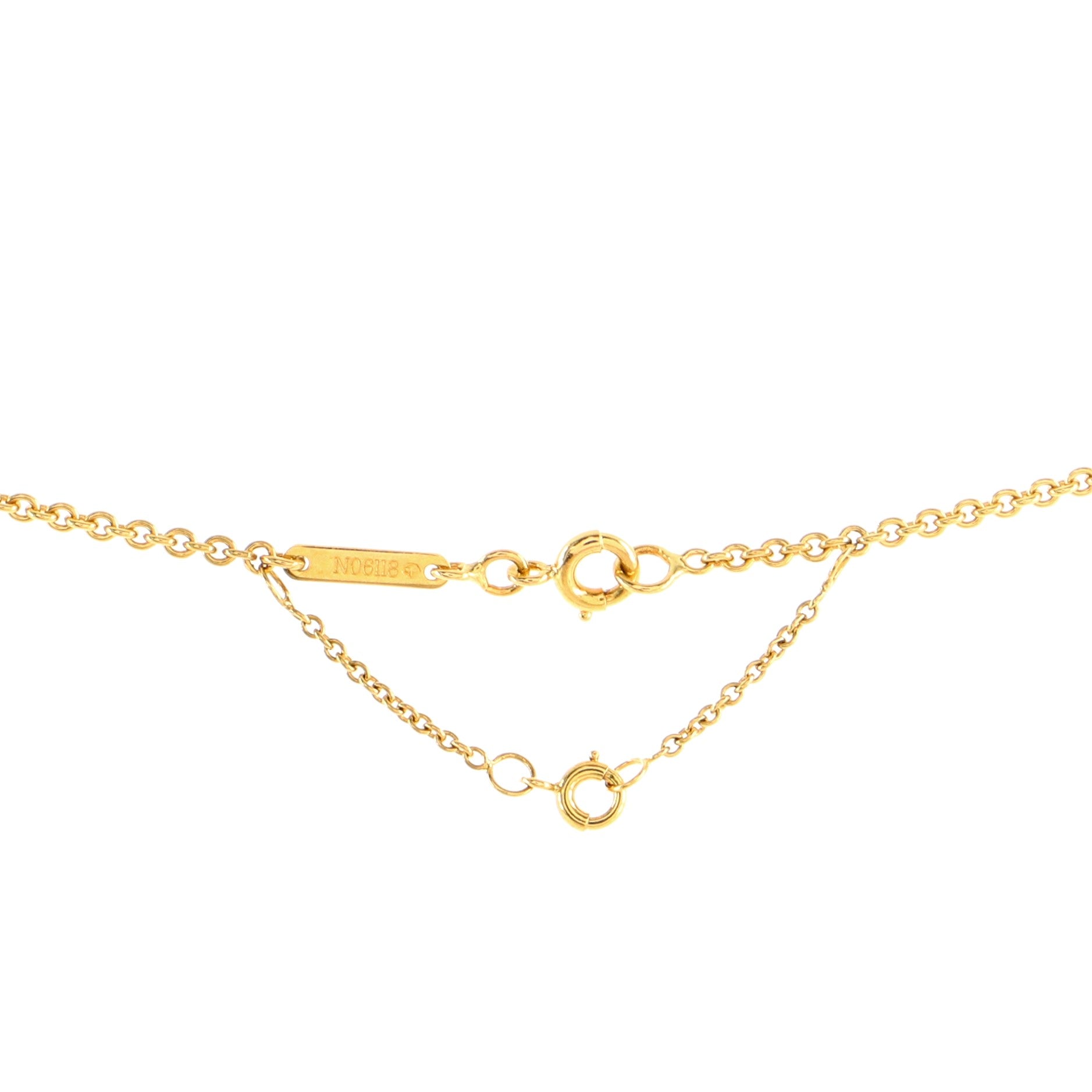 Heart Pendant Necklace 18K Yellow Gold with Diamonds