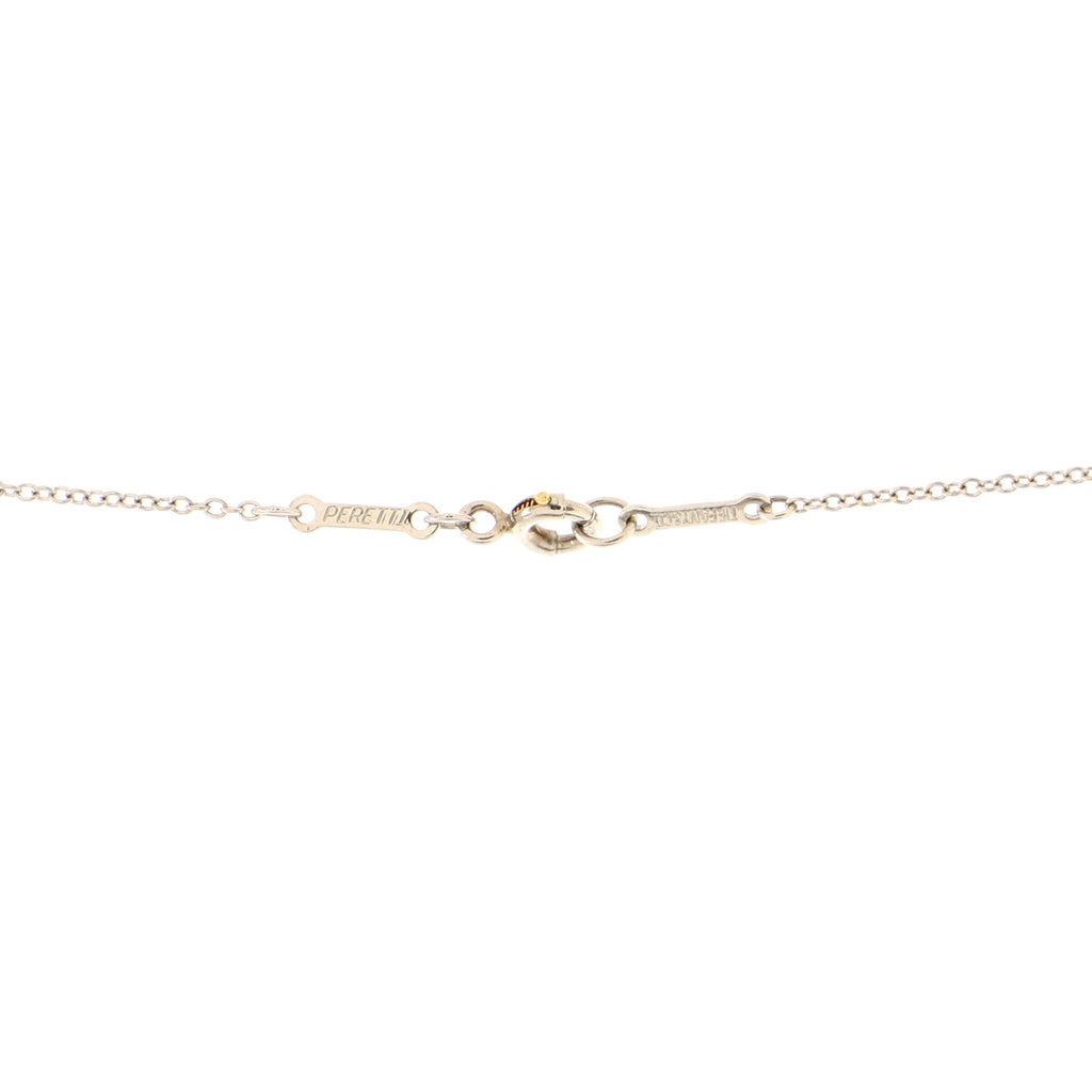 Elsa Peretti Heart Pendant Necklace Platinum with Diamonds