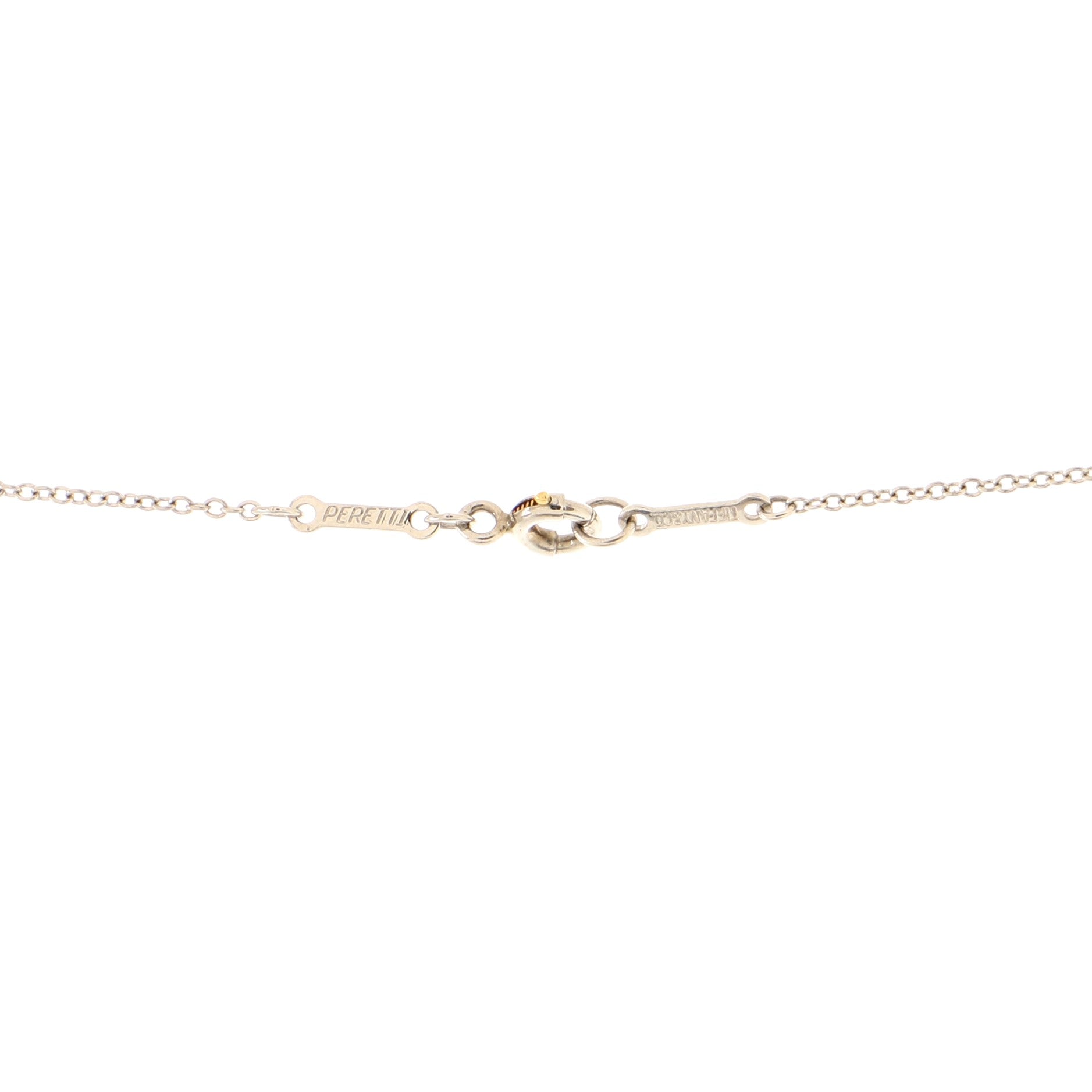 Elsa Peretti Heart Pendant Necklace Platinum with Diamonds