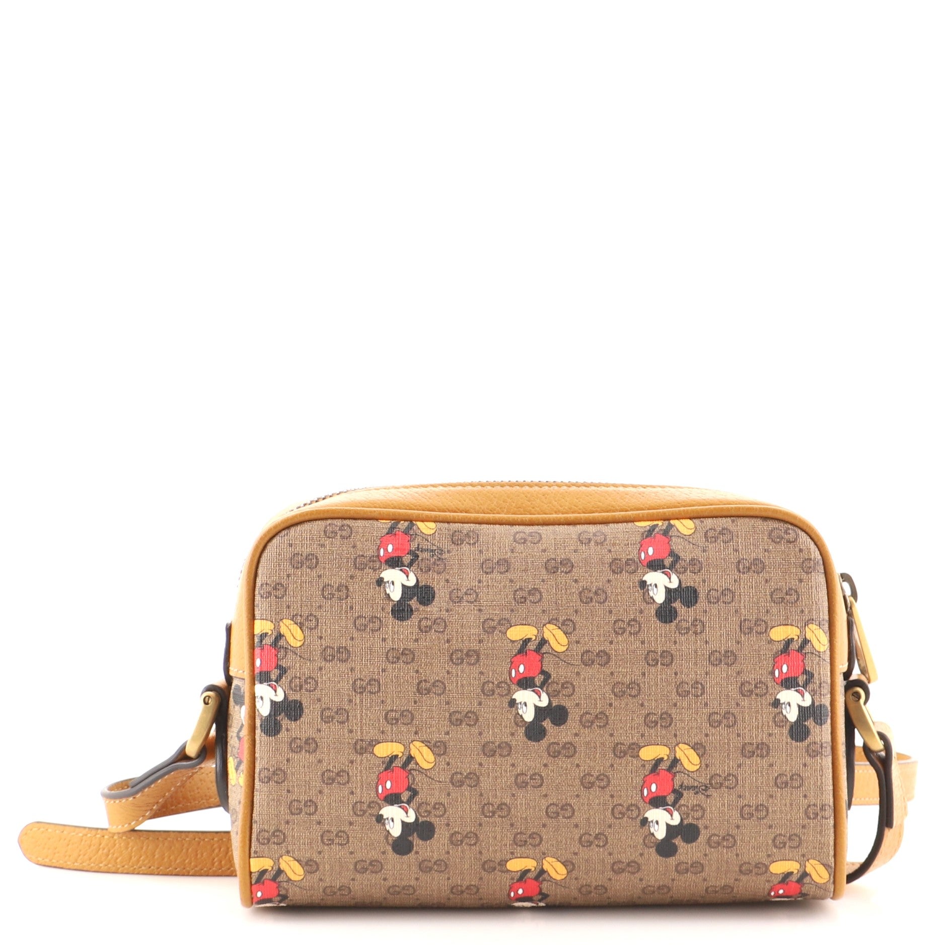 Disney Mickey Mouse Shoulder Bag Printed Mini GG Coated Canvas Mini