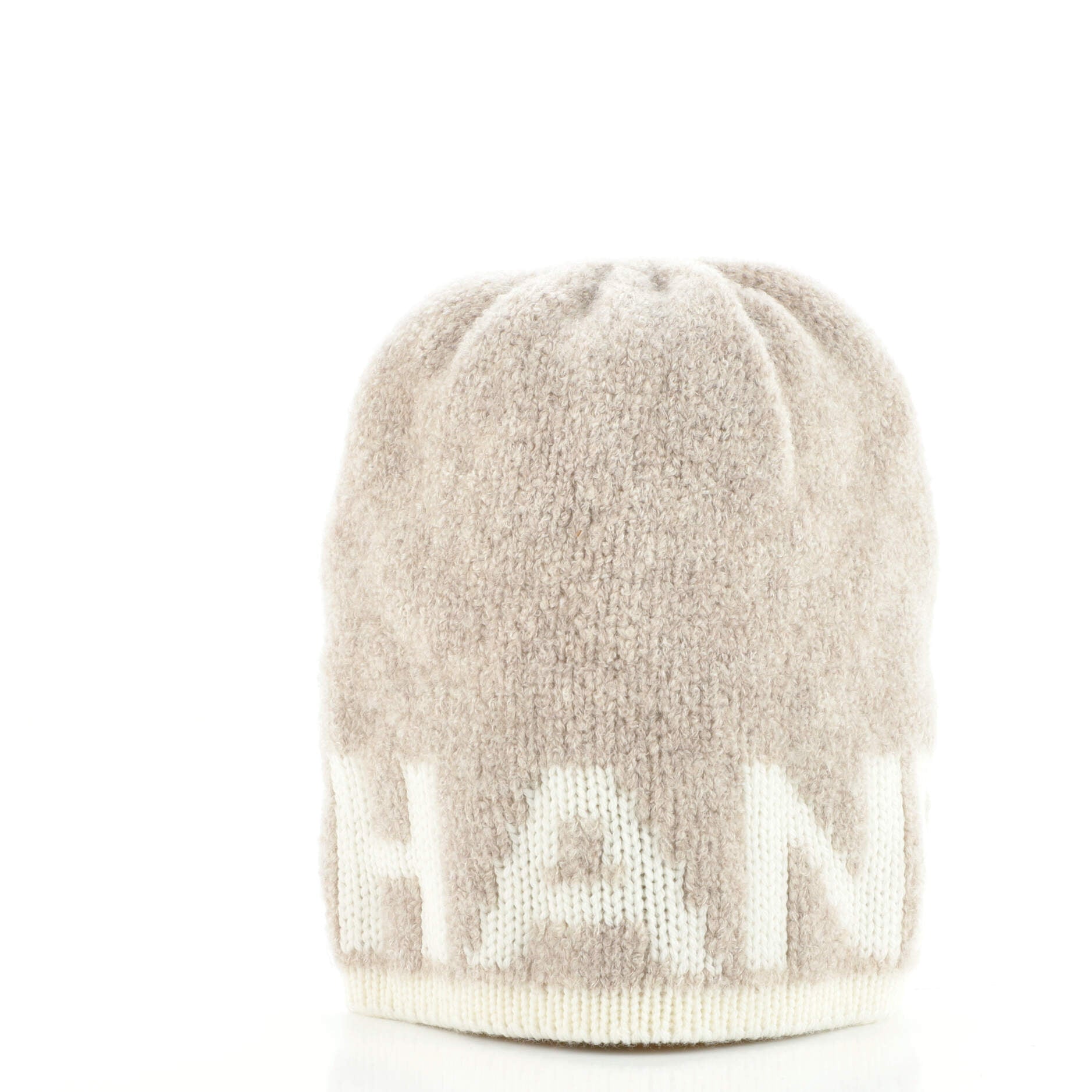 Logo Letters Beanie Cashmere and Wool with Silk XXL