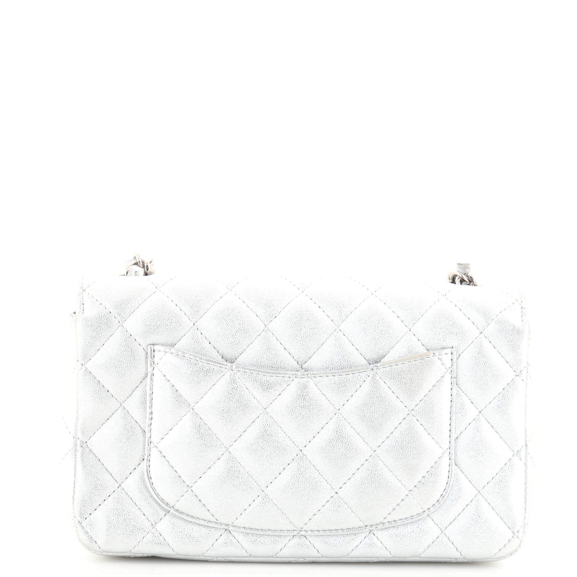 Classic Single Flap Bag Quilted Iridescent Calfskin Mini