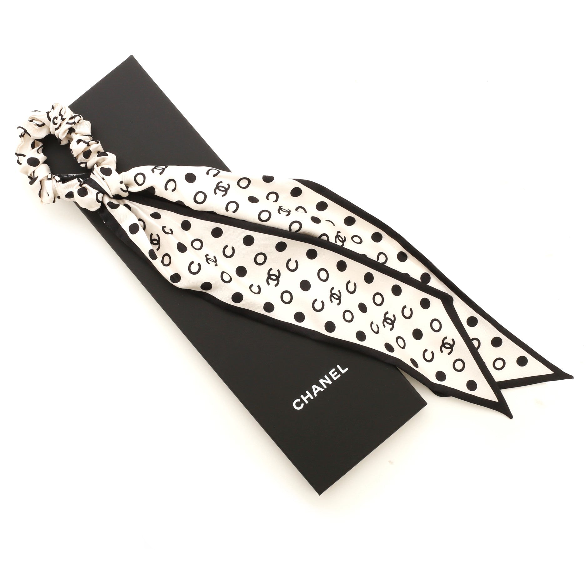 Scrunchie and Twilly Hair Tie Set Printed Silk XS