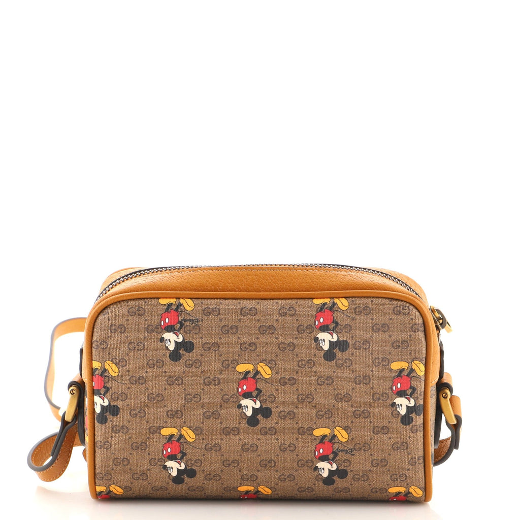 Disney Mickey Mouse Shoulder Bag Printed Mini GG Coated Canvas Mini