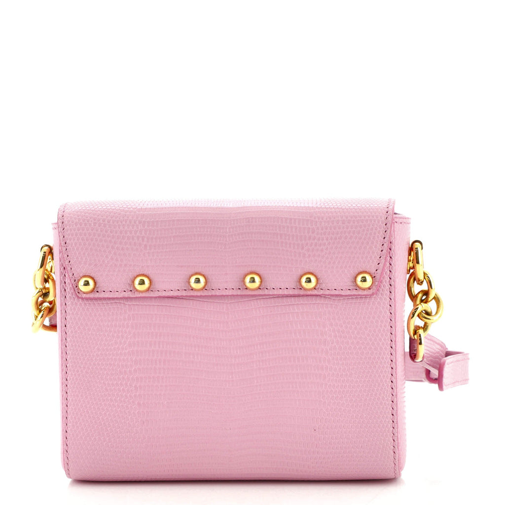 Lucia Shoulder Bag Lizard Embossed Leather Mini