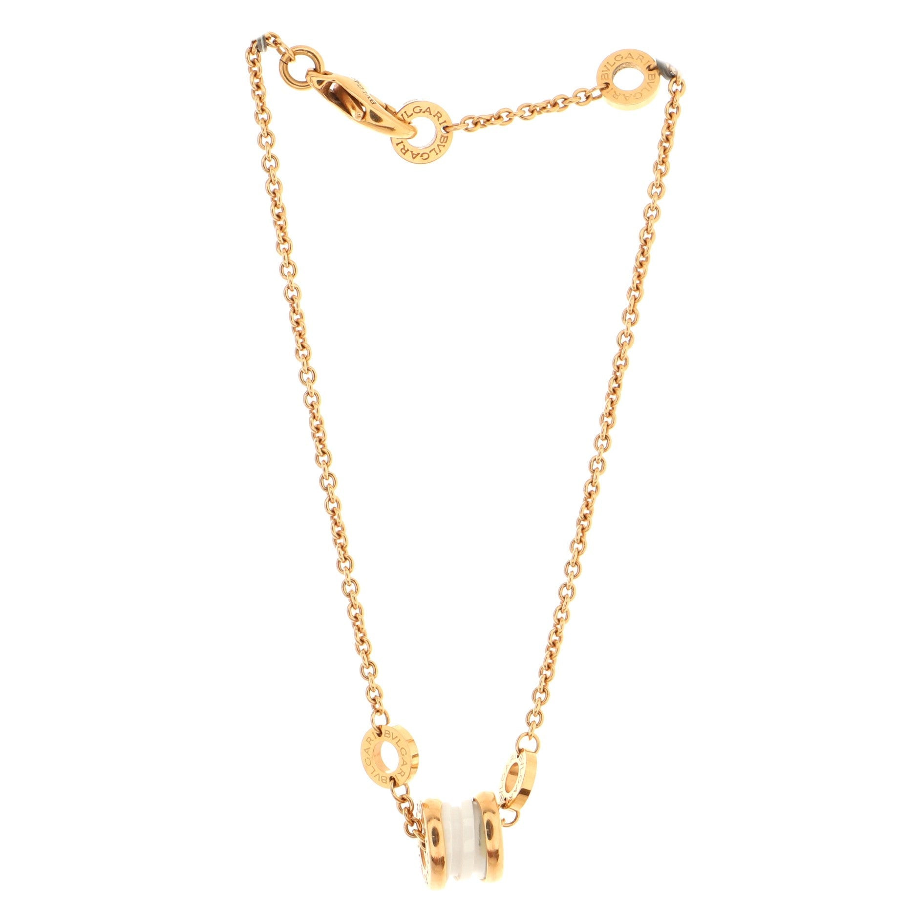 B.Zero1 Soft Bracelet 18K Rose Gold with Ceramic