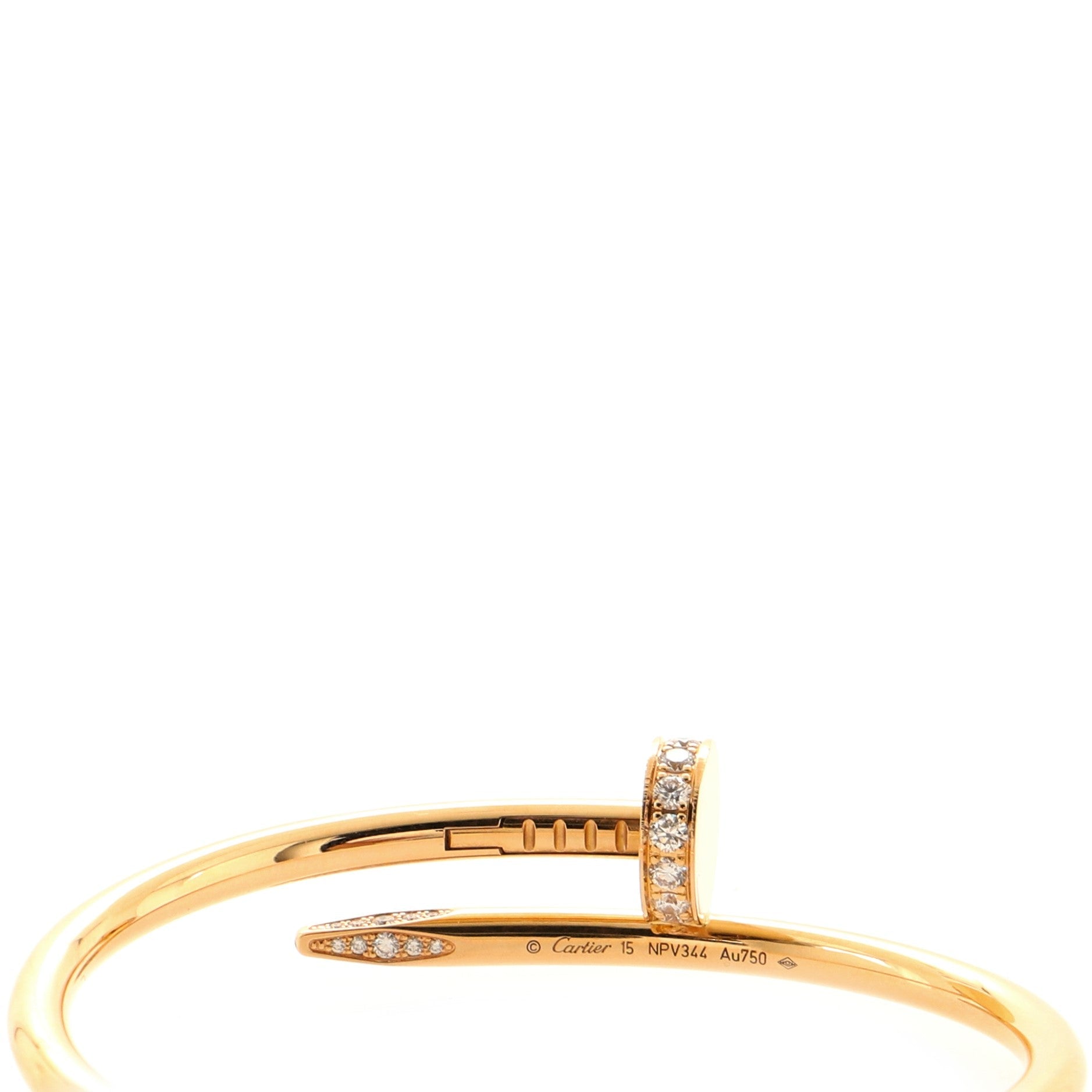 Juste un Clou Bracelet 18K Rose Gold with Diamonds Classic