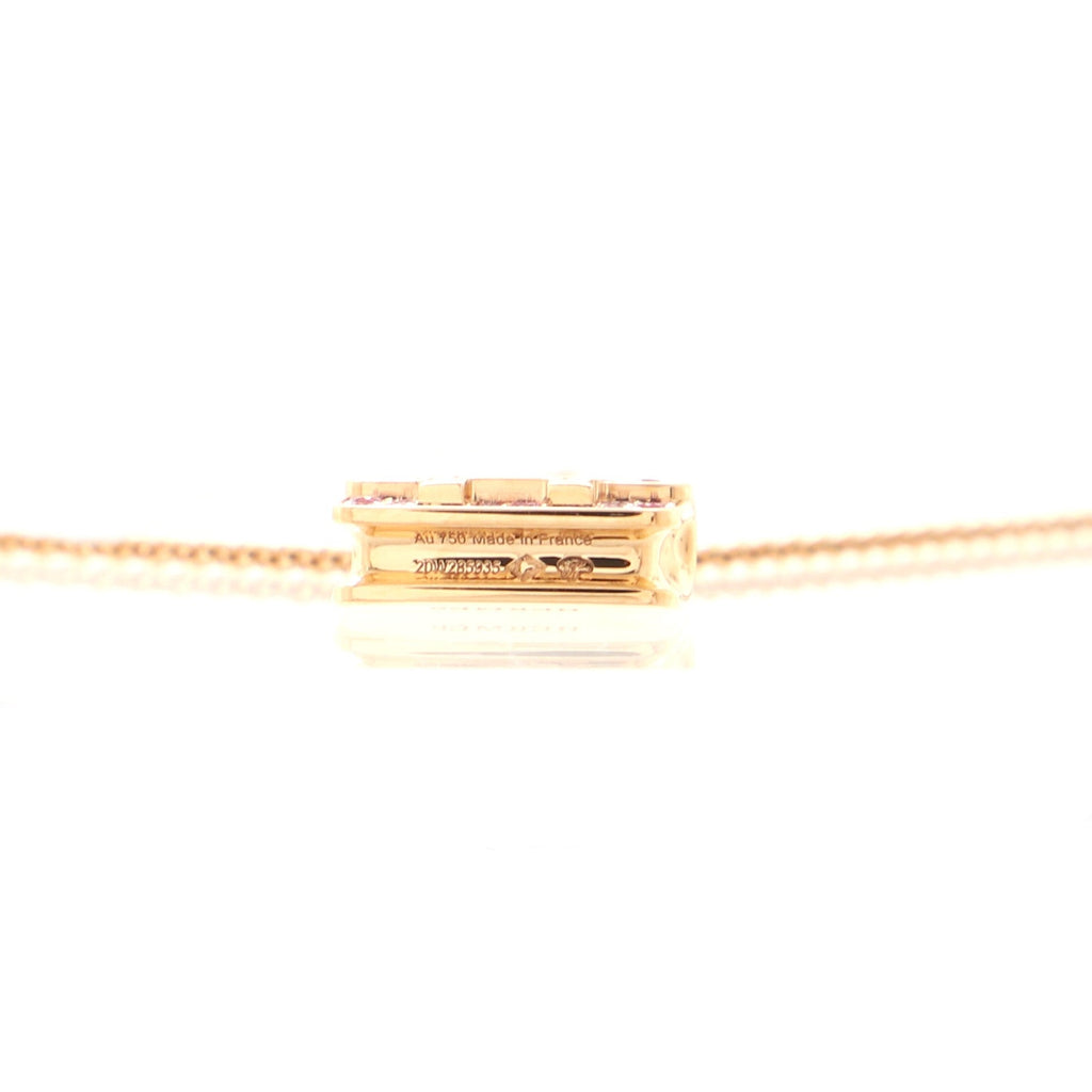 Amulettes Constance Pendant NM Necklace 18K Rose Gold and Pink Sapphires