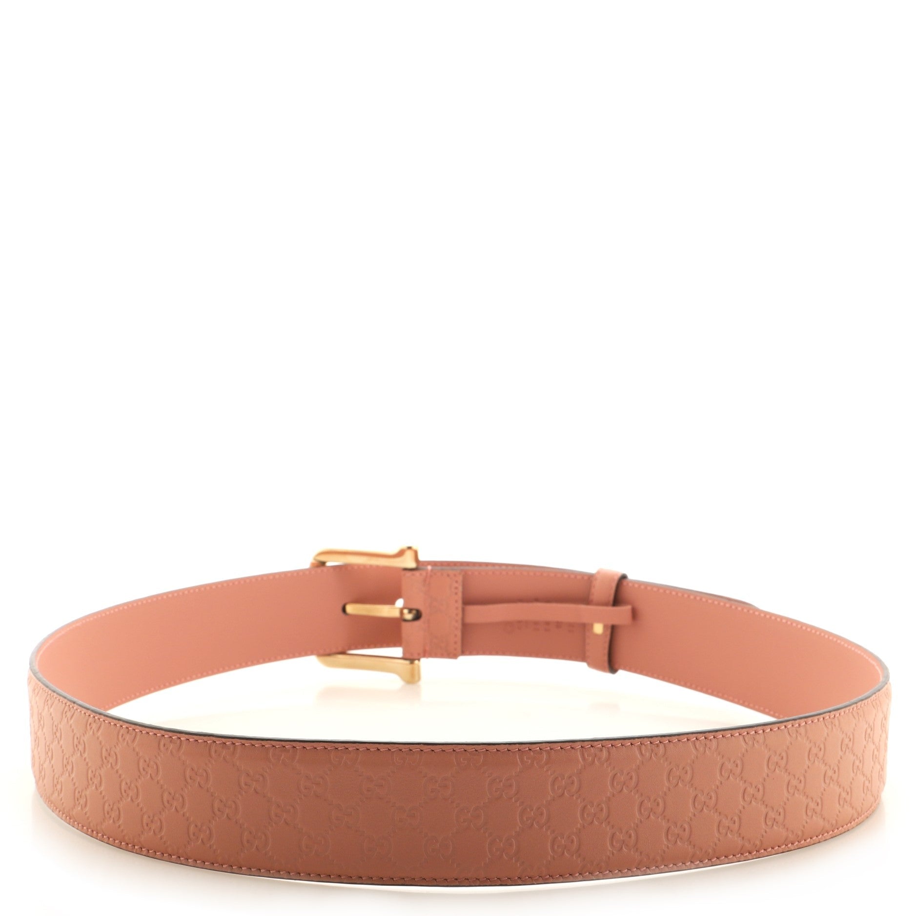 Buckle Belt (Outlet) Microguccissima Leather Wide 85