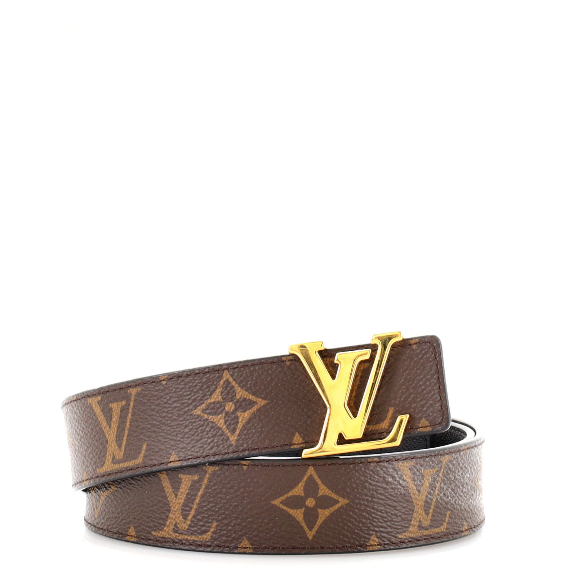 LV Initiales Belt Monogram Canvas Thin 90