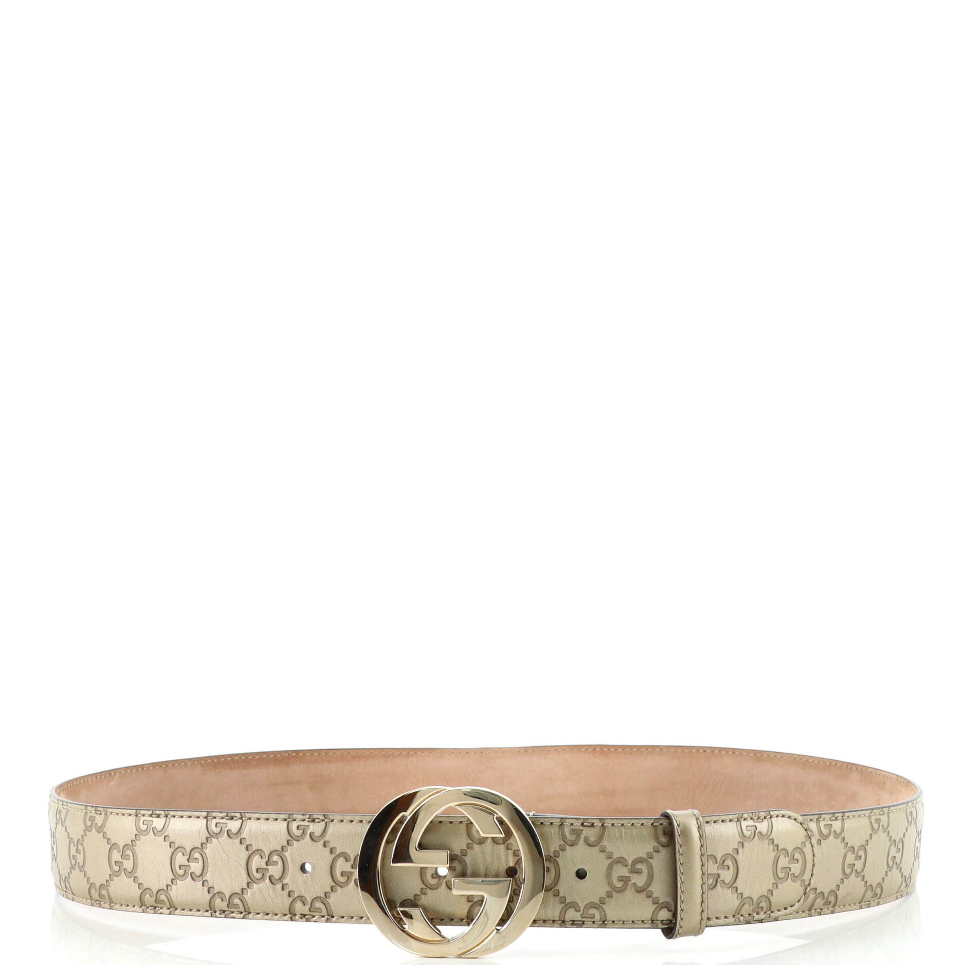 Interlocking G Belt Guccissima Leather Wide 105