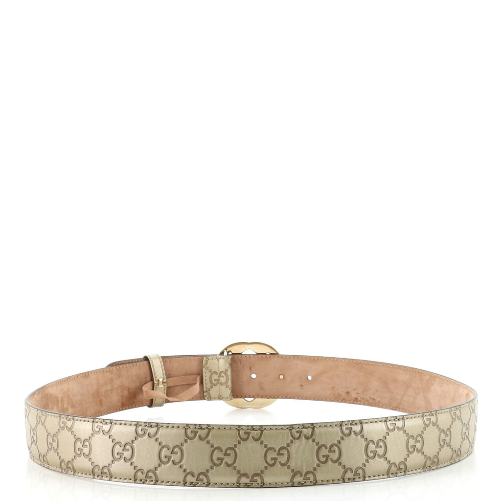Interlocking G Belt Guccissima Leather Wide 105