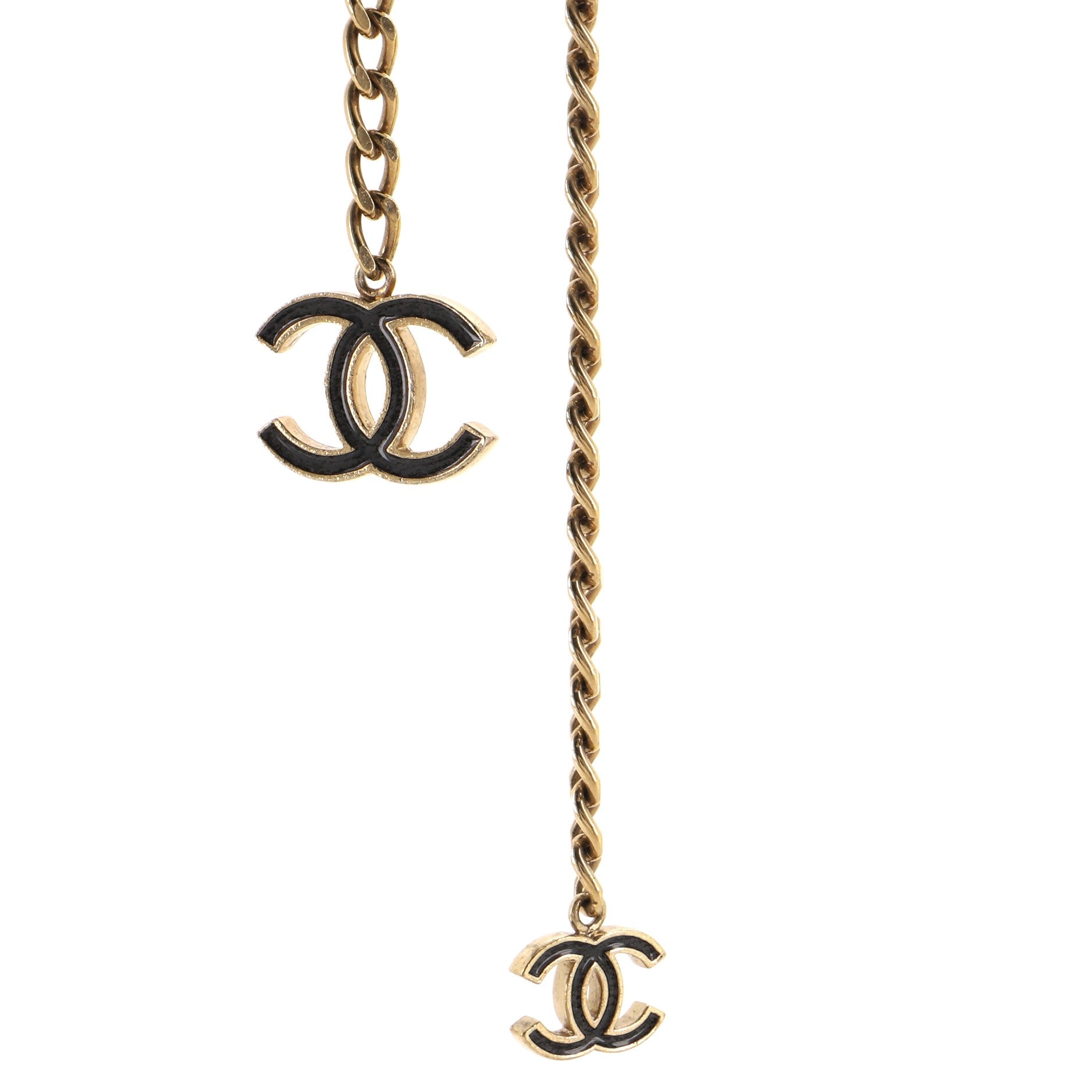 CC Charm Chain Belt Metal with Enamel 80