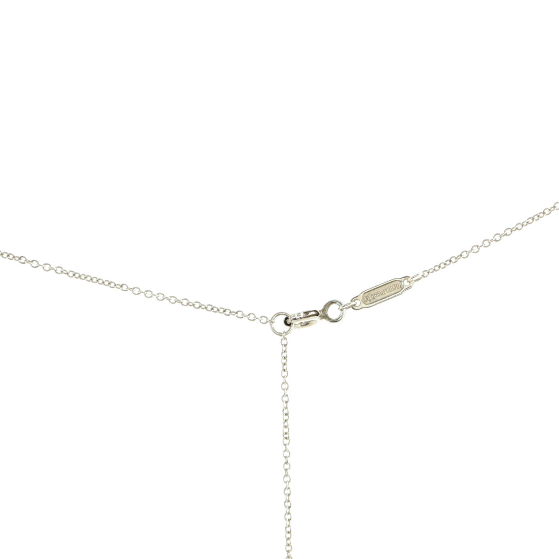 T Smile Pendant Necklace Sterling Silver Small