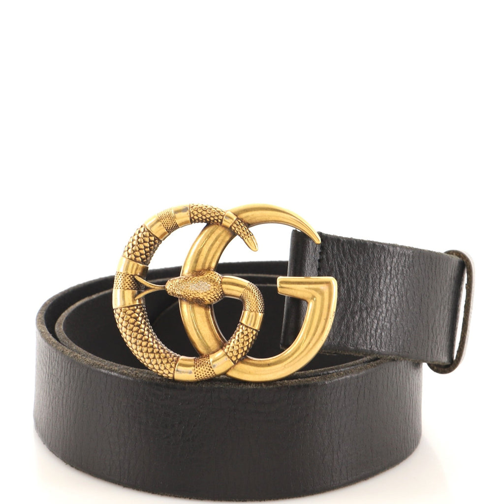 Snake Marmont Belt Leather Wide 100