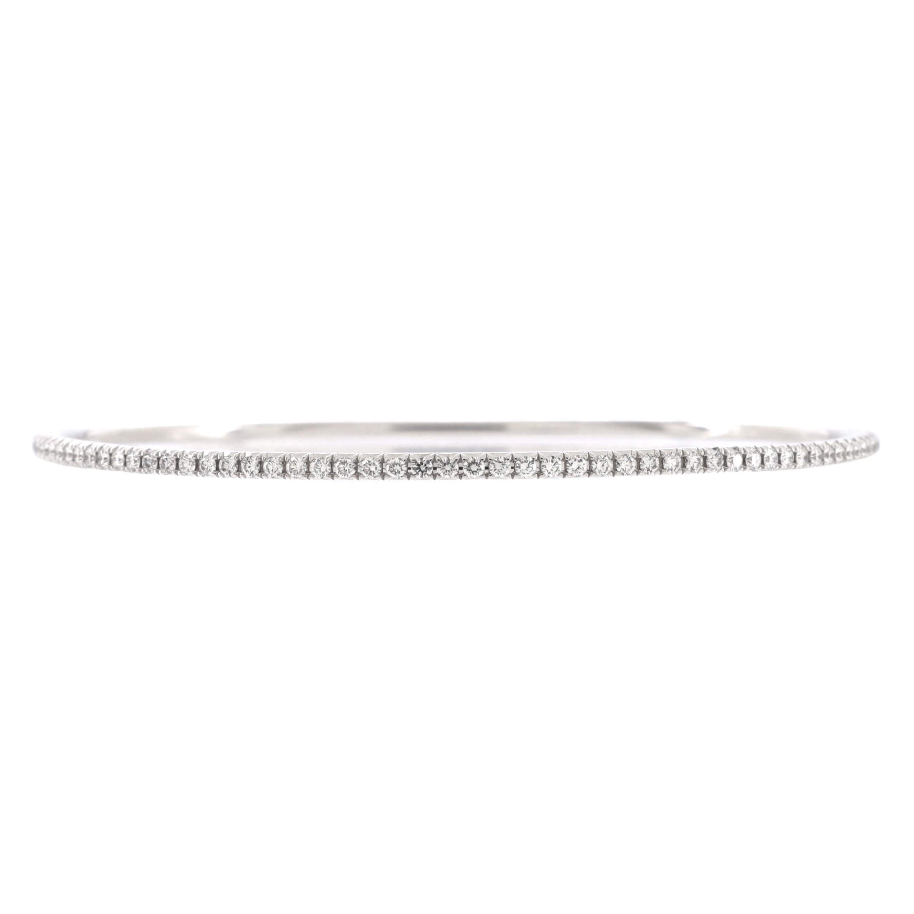 Metro Bangle Bracelet 18K White Gold and Diamonds