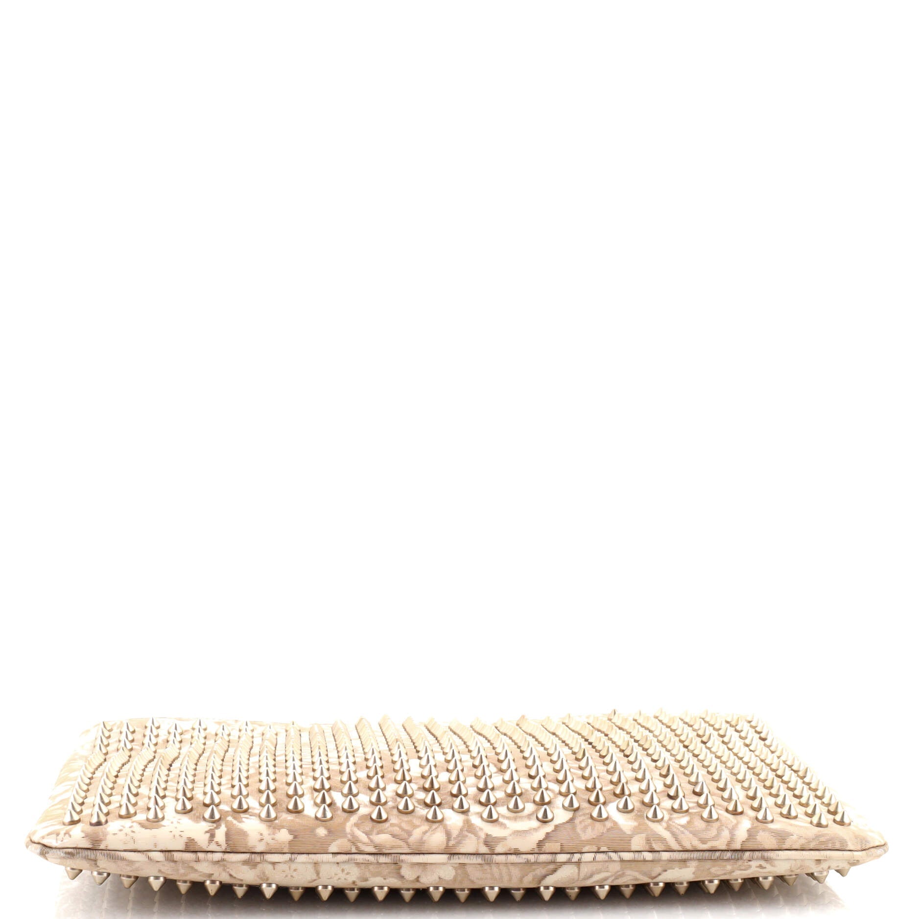 Loubiposh Clutch Spiked Jacquard
