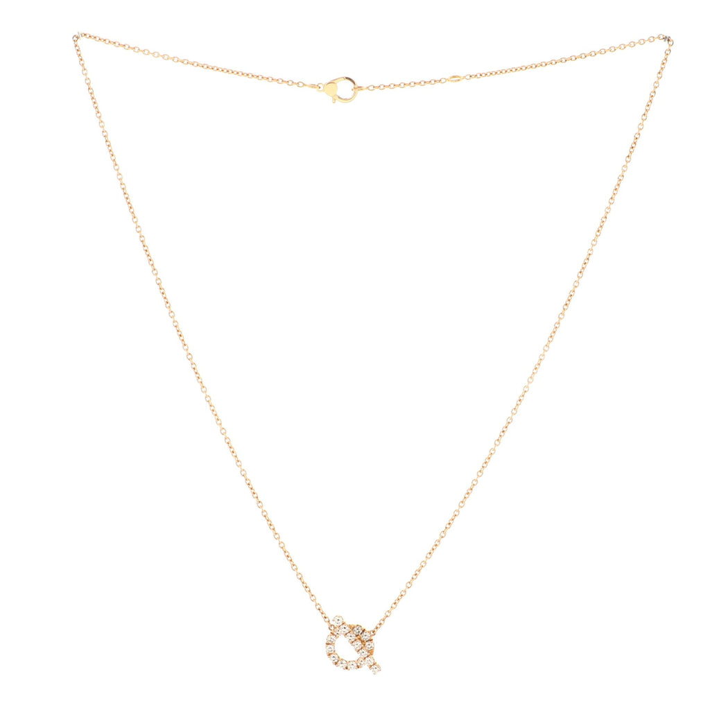 Finesse Pendant Necklace 18K Rose Gold and Diamonds