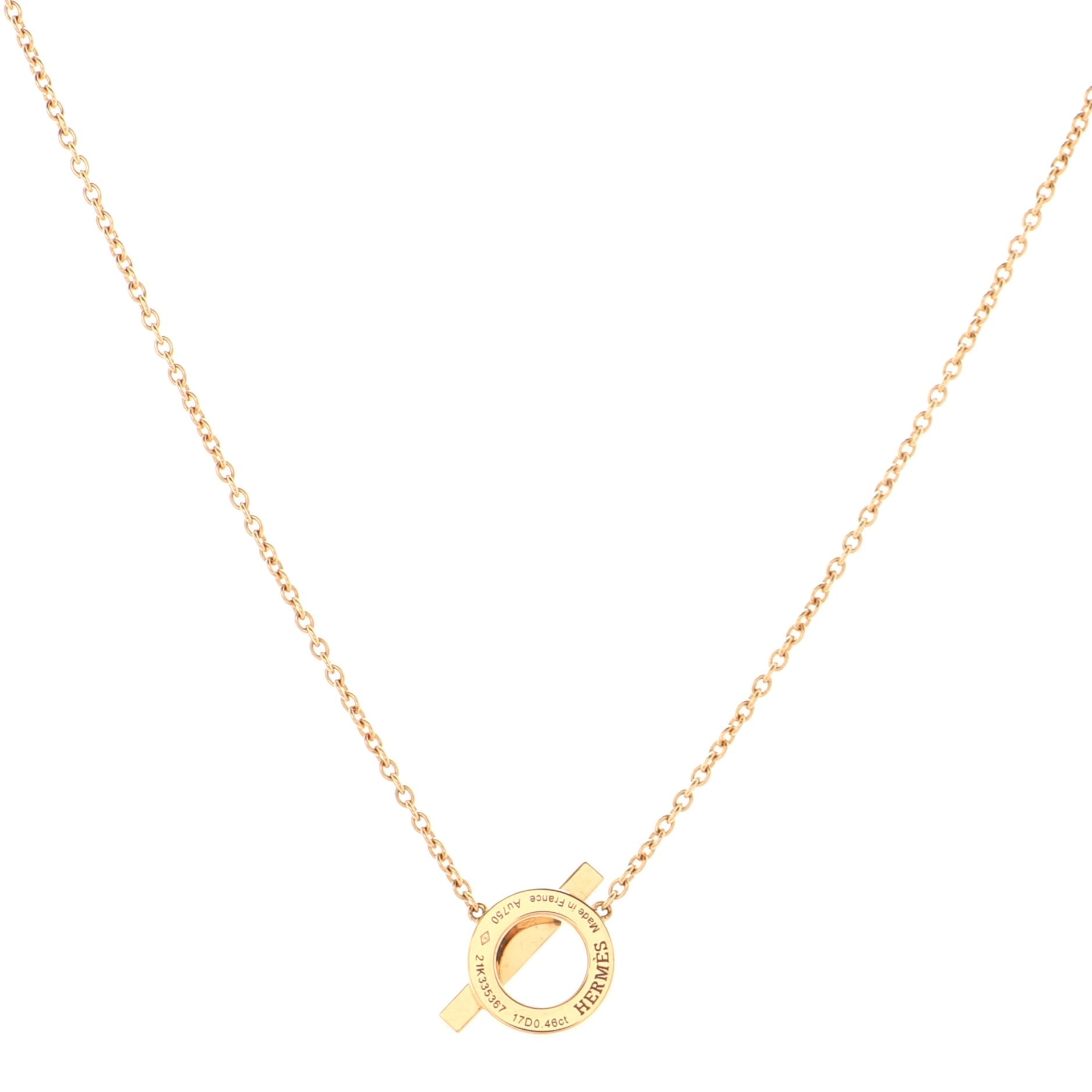 Finesse Pendant Necklace 18K Rose Gold and Diamonds