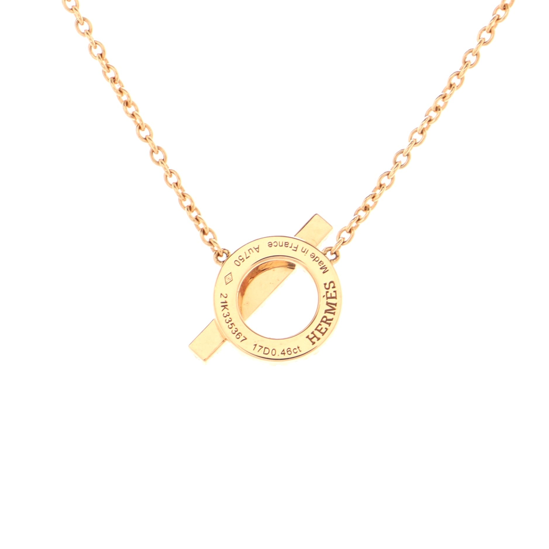 Finesse Pendant Necklace 18K Rose Gold and Diamonds
