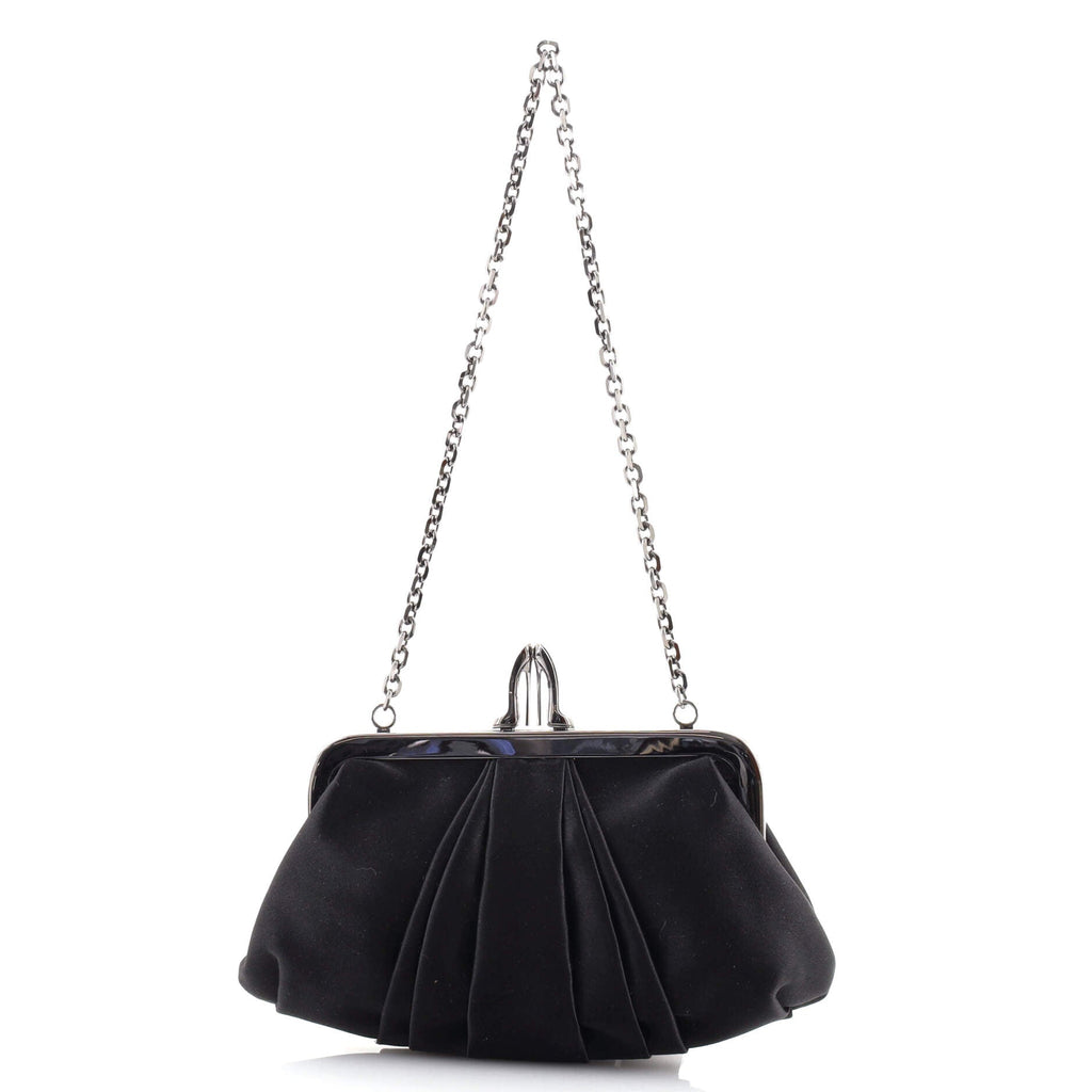 Loubinight Frame Clutch Satin