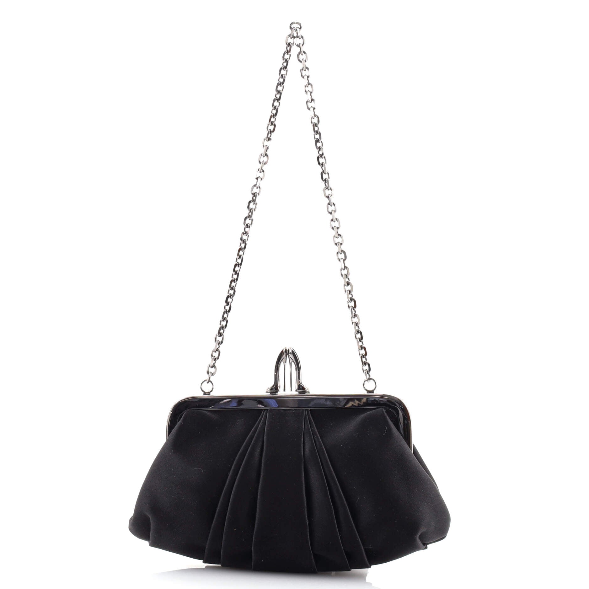 Loubinight Frame Clutch Satin