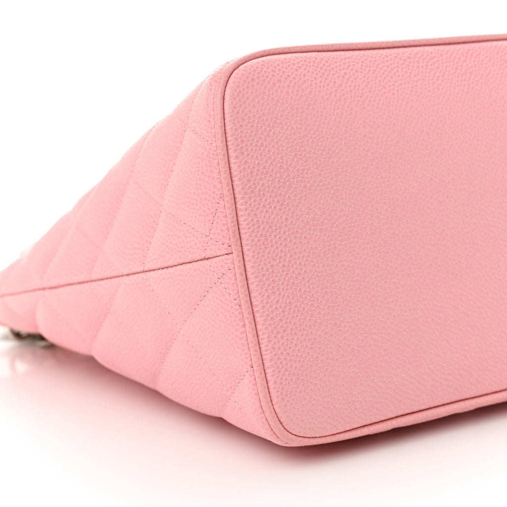 Caviar Quilted Medallion Tote Light Pink