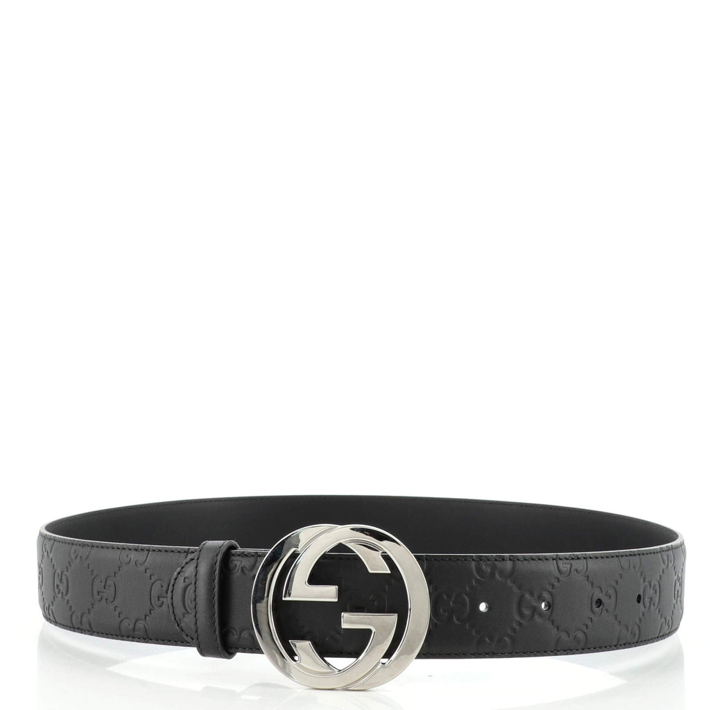 Interlocking G Belt Guccissima Leather Wide 85
