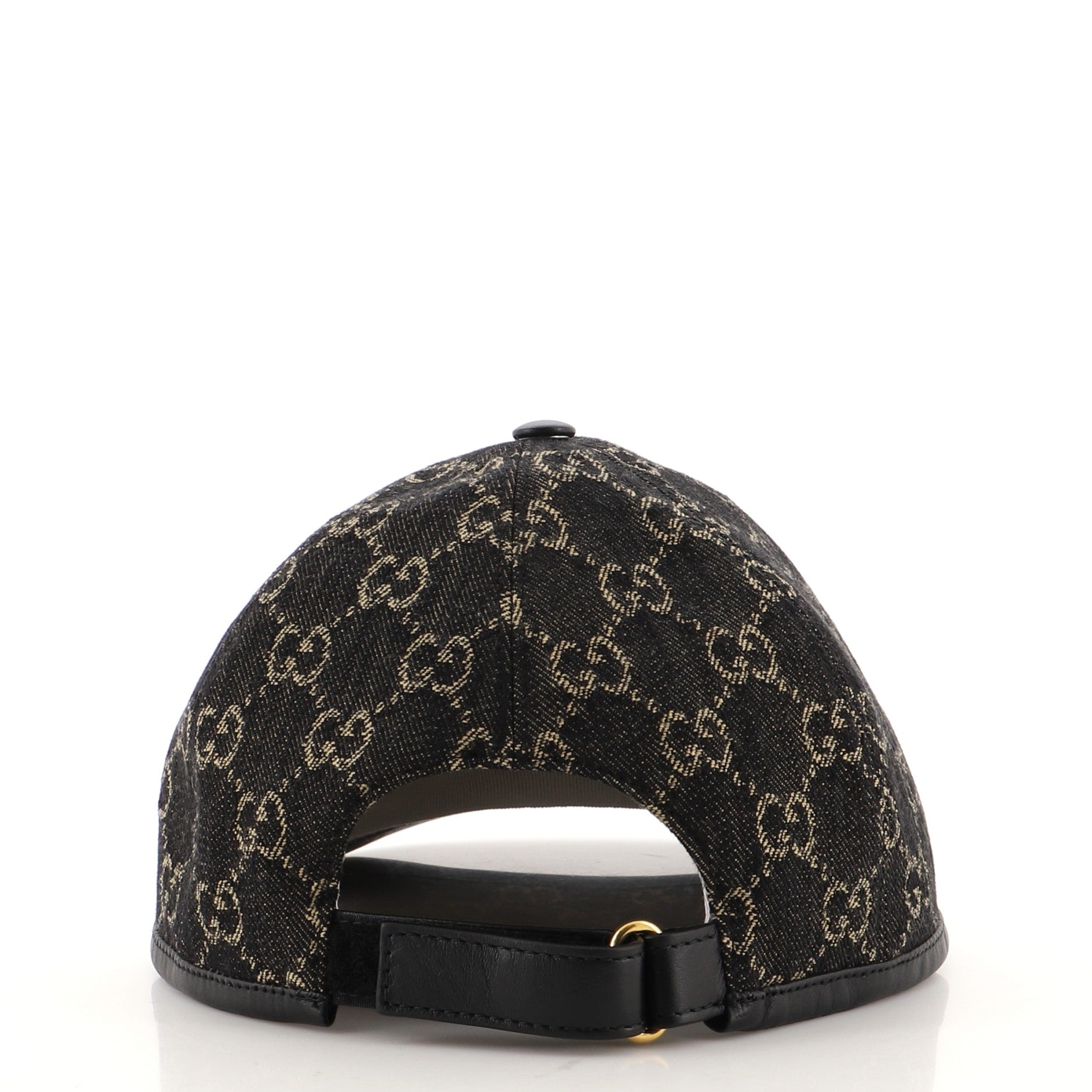 Baseball Cap GG Denim with Leather XXL