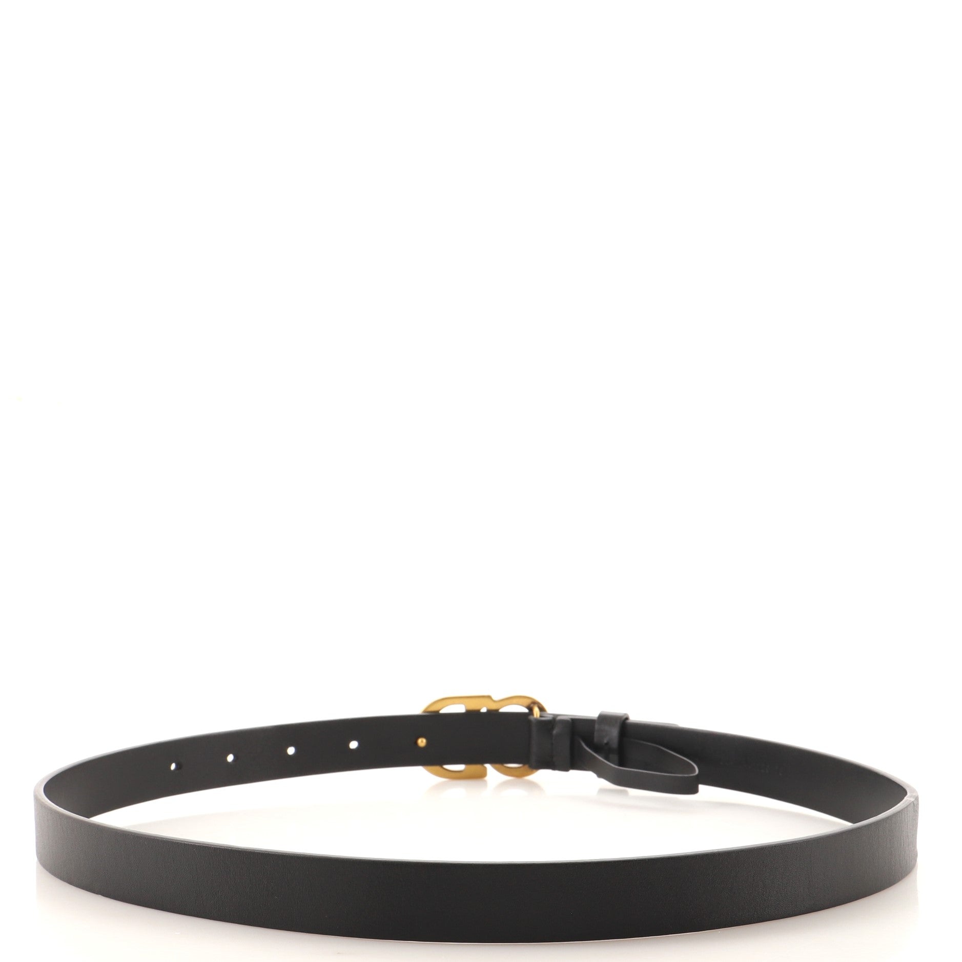 Saddle Belt Leather Thin 75