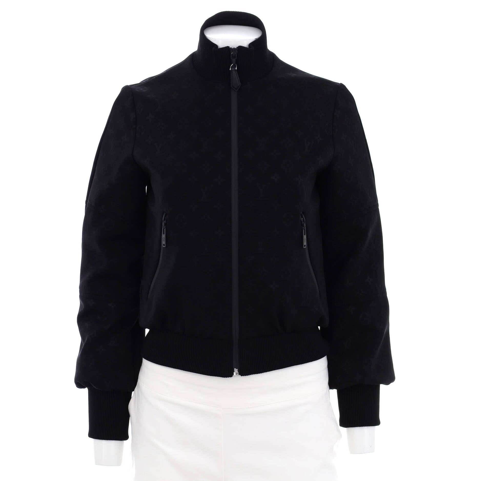 Women's Zip Up Jacket Embossed Nylon