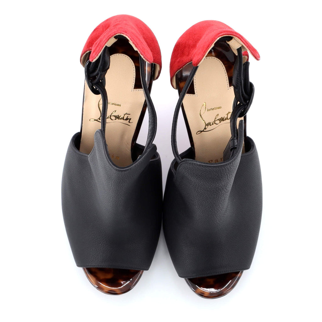 Women's Barabara Cut-Out Ankle Boots Leather with Suede