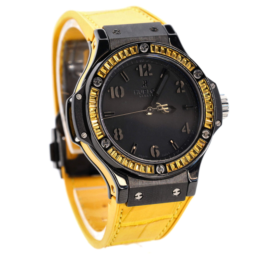 Big Bang Tutti Frutti Automatic Watch Ceramic and Alligator with Sapphire Bezel 38