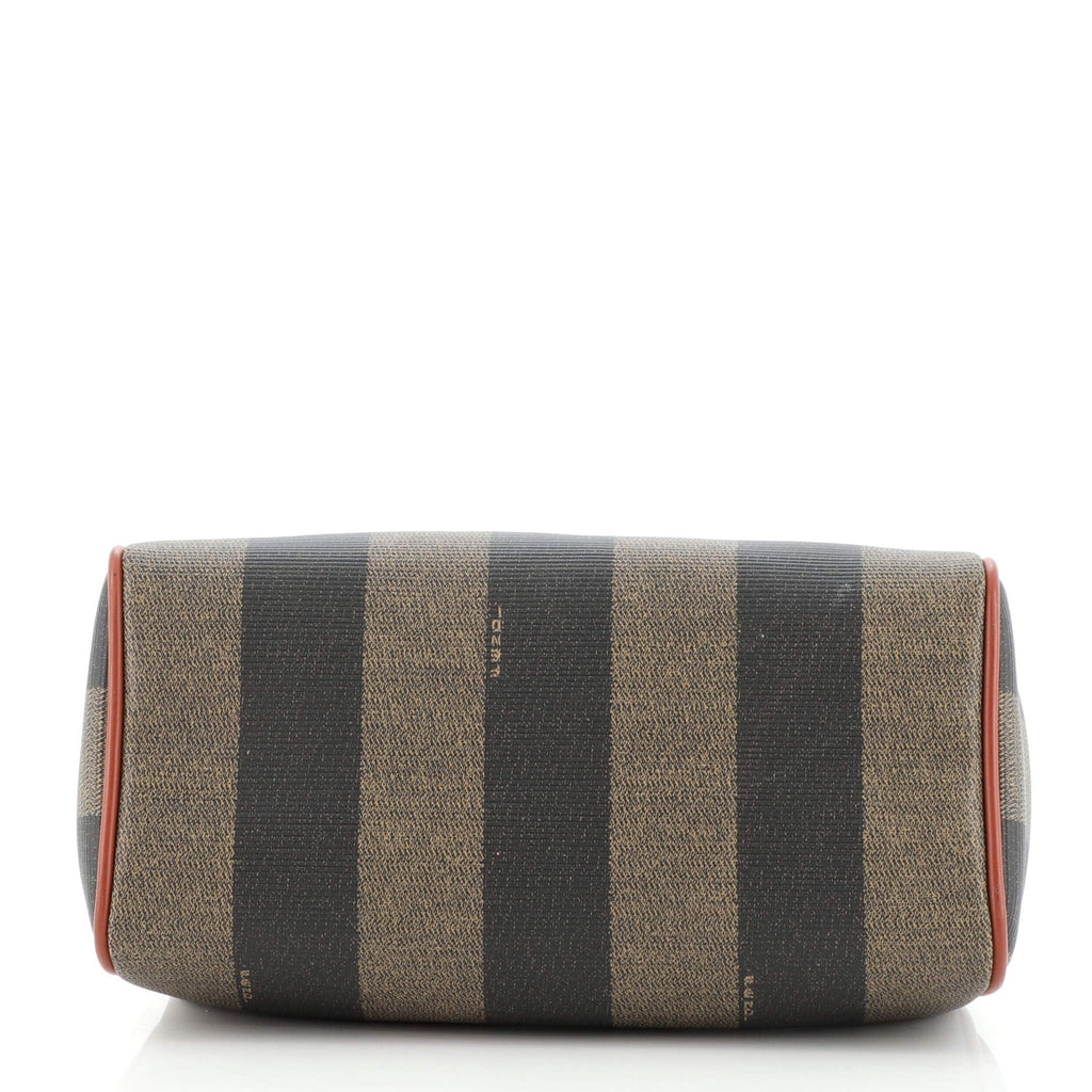 Vintage Pequin Convertible Boston Bag Coated Canvas Mini