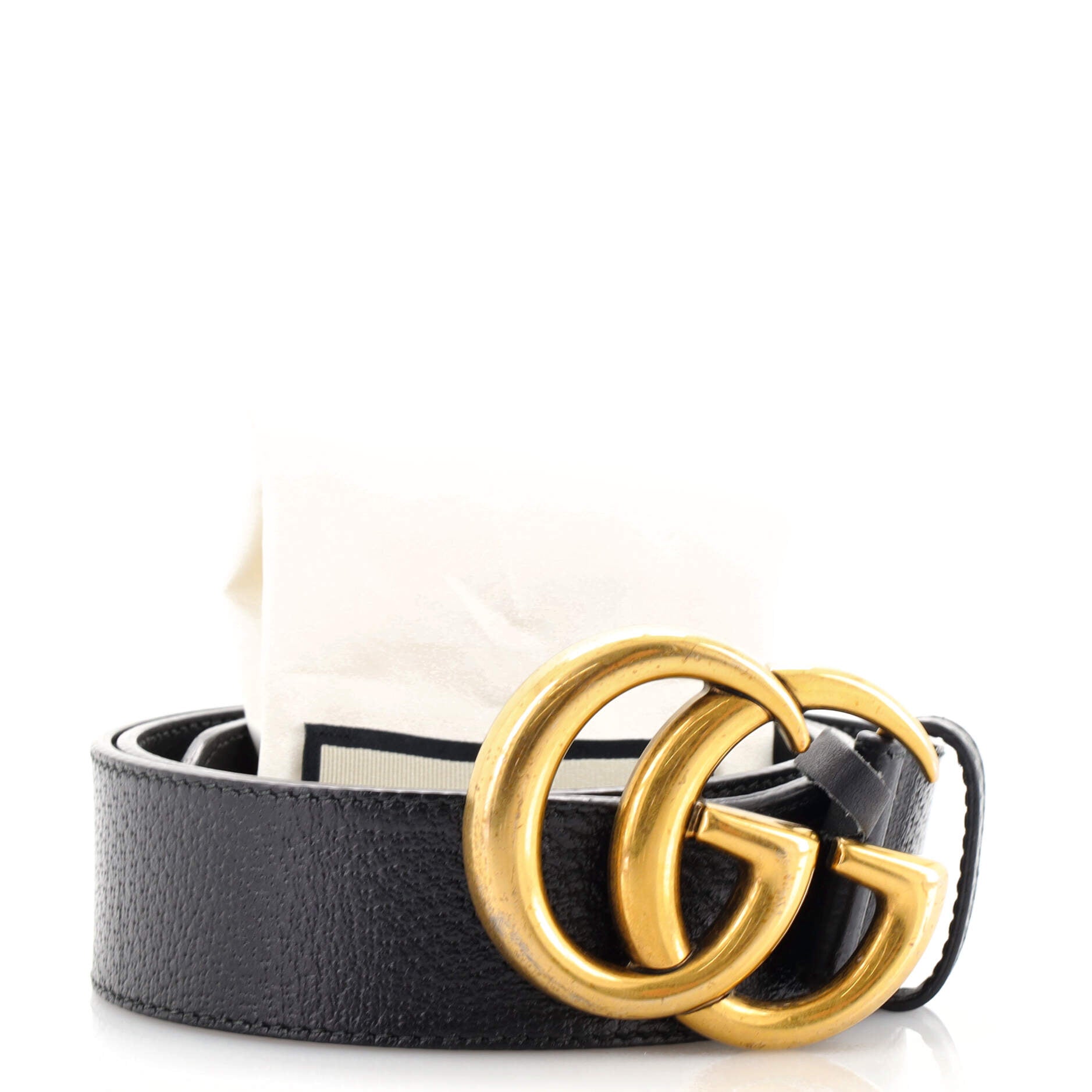 GG Marmont Belt Leather Wide 80