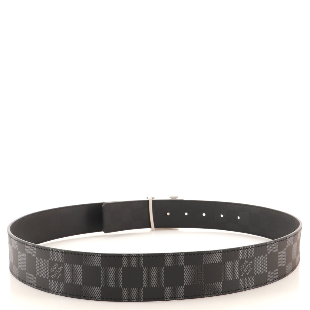 LV Initiales Reversible Belt Damier Infini Leather Wide 95