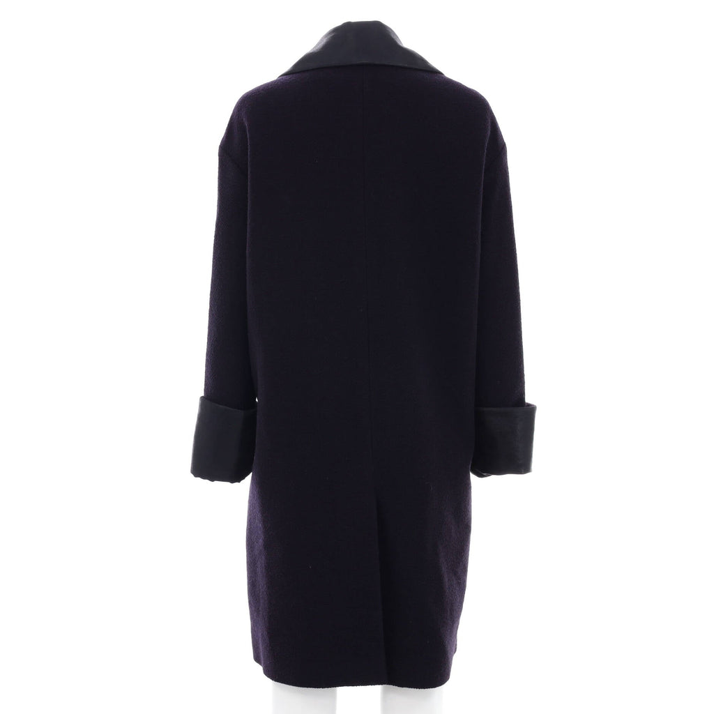 Women's Wide Collar Peacoat Wool