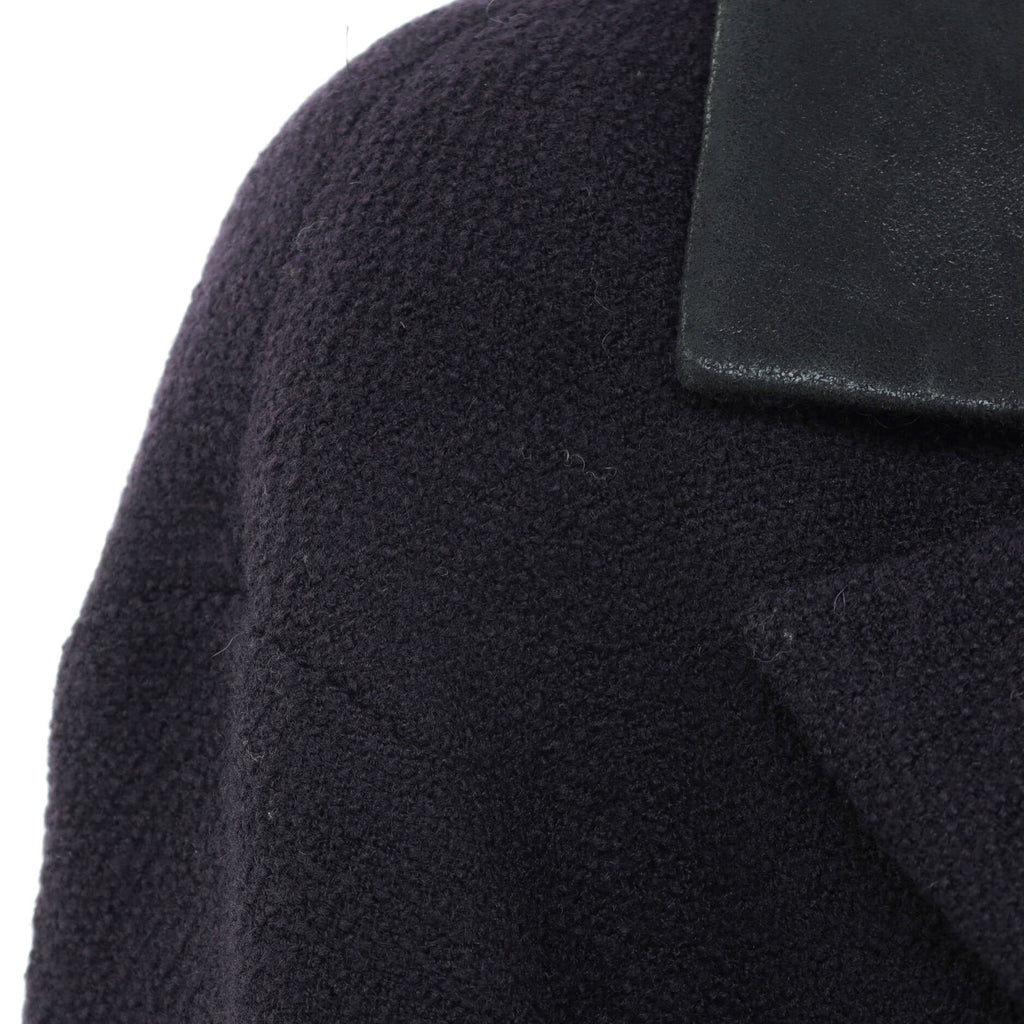 Women's Wide Collar Peacoat Wool