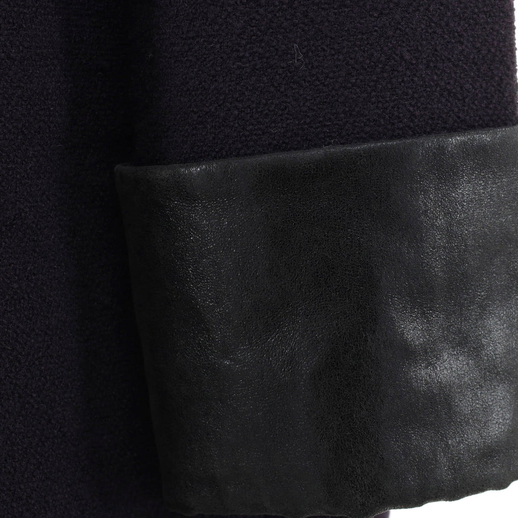 Women's Wide Collar Peacoat Wool