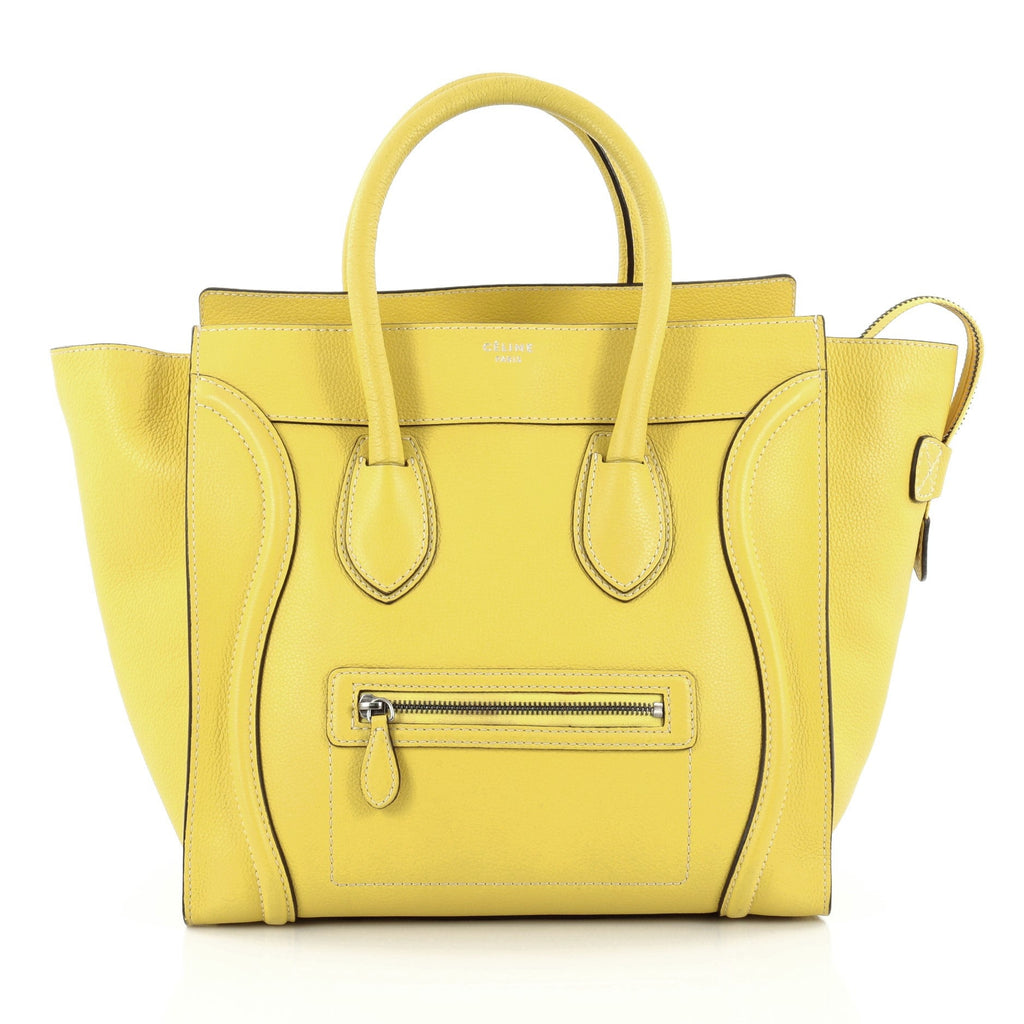 Luggage Handbag Grainy Leather Mini