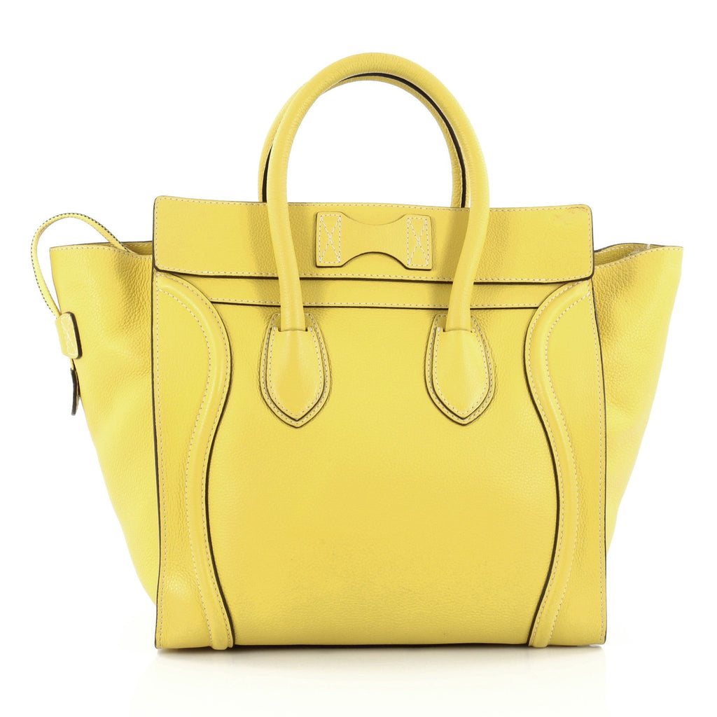 Luggage Handbag Grainy Leather Mini