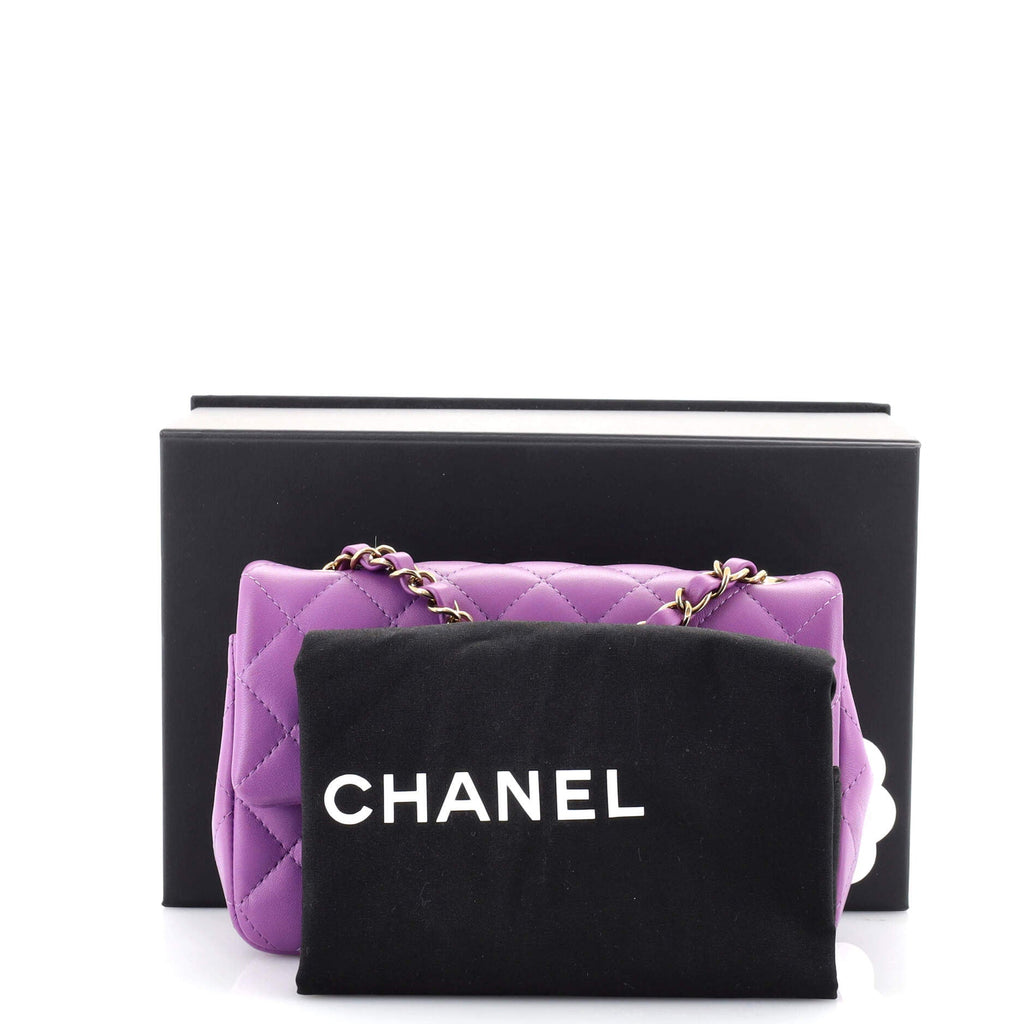 Classic Single Flap Bag Quilted Lambskin Mini