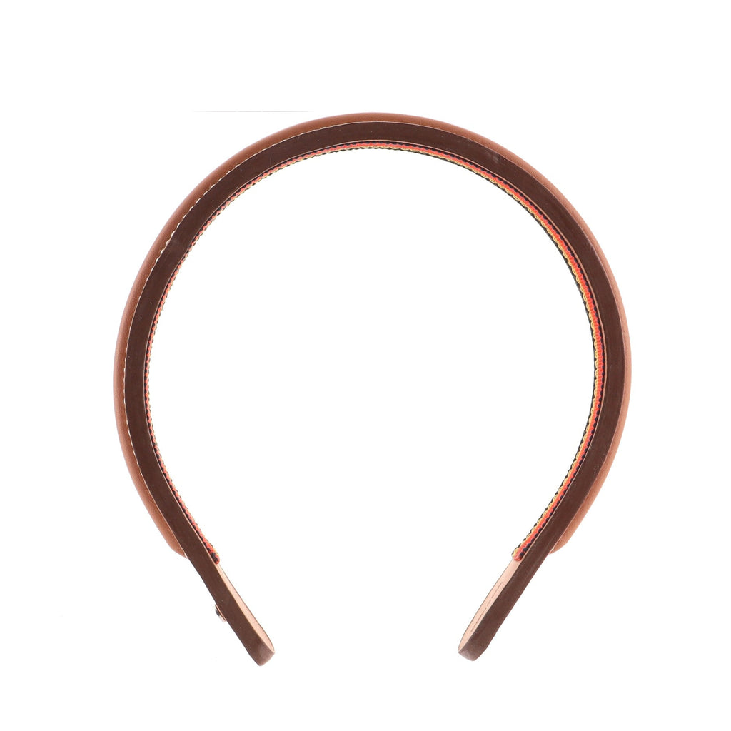 Jane Headband Leather with Rocabar Ribbon XS