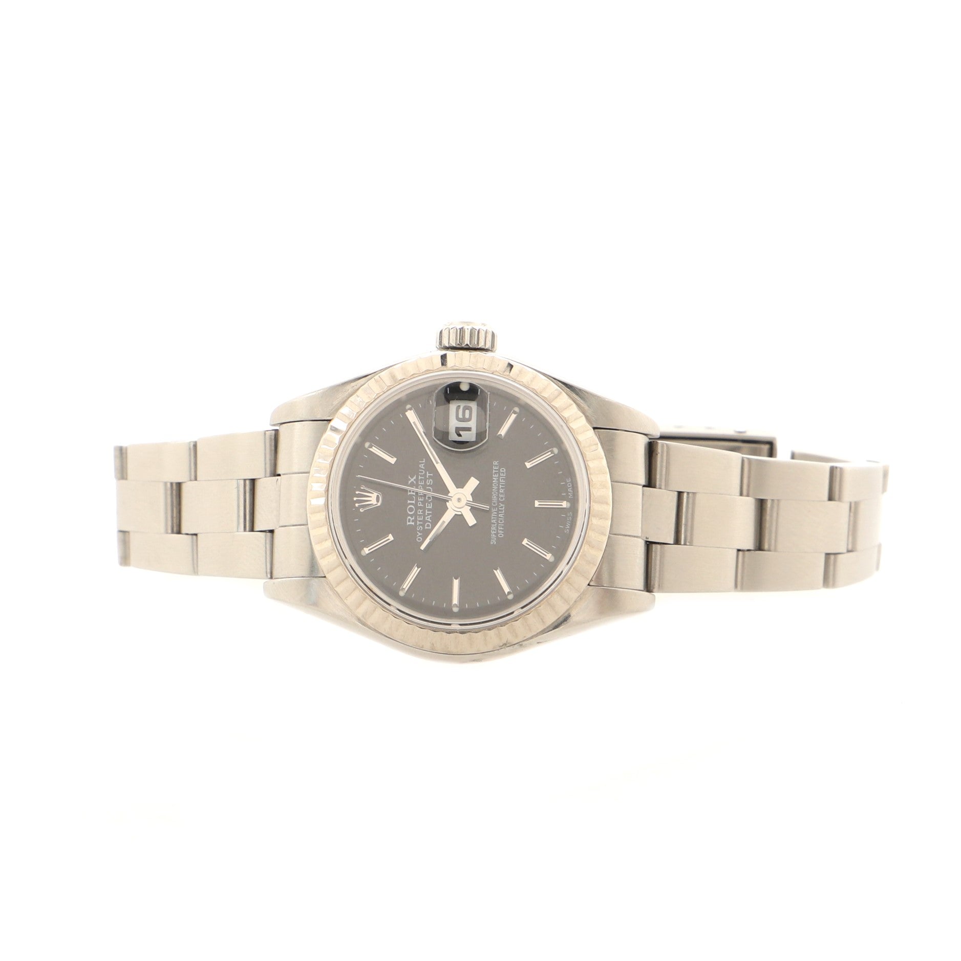 Oyster Perpetual Datejust Automatic Watch Stainless Steel and White Gold 26