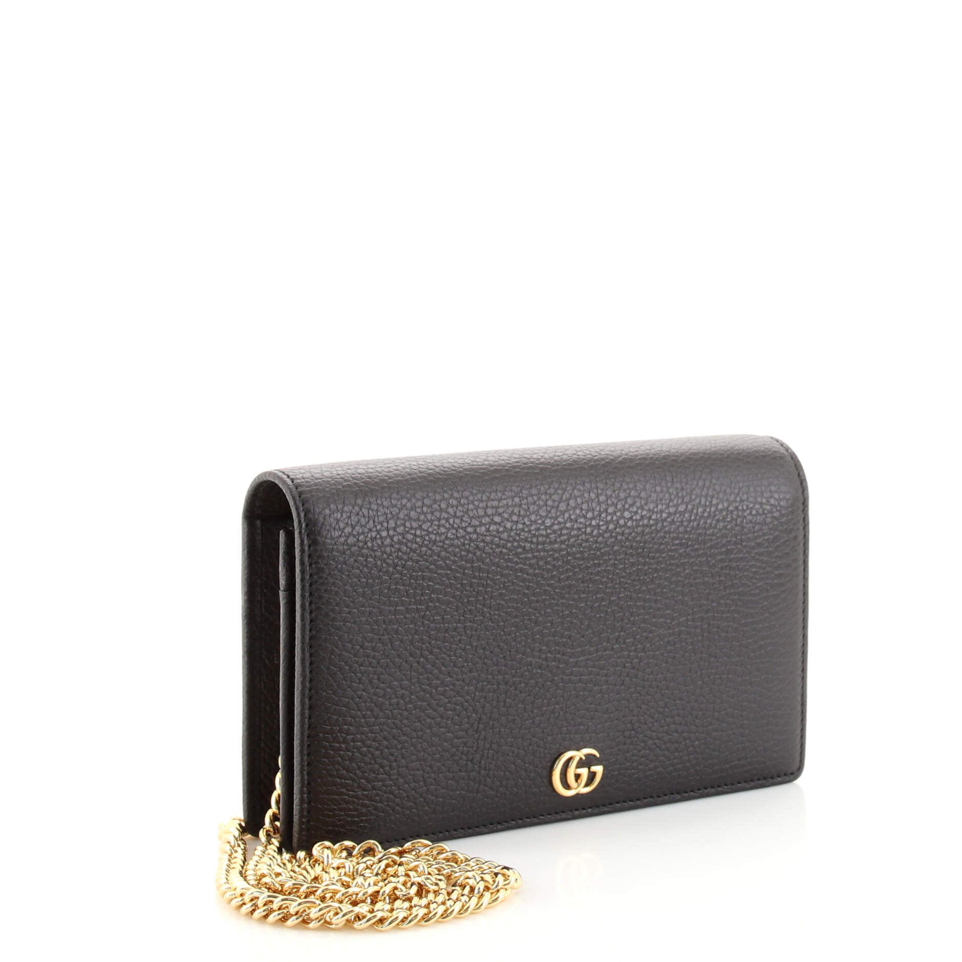 Petite GG Marmont Chain Wallet Leather Mini