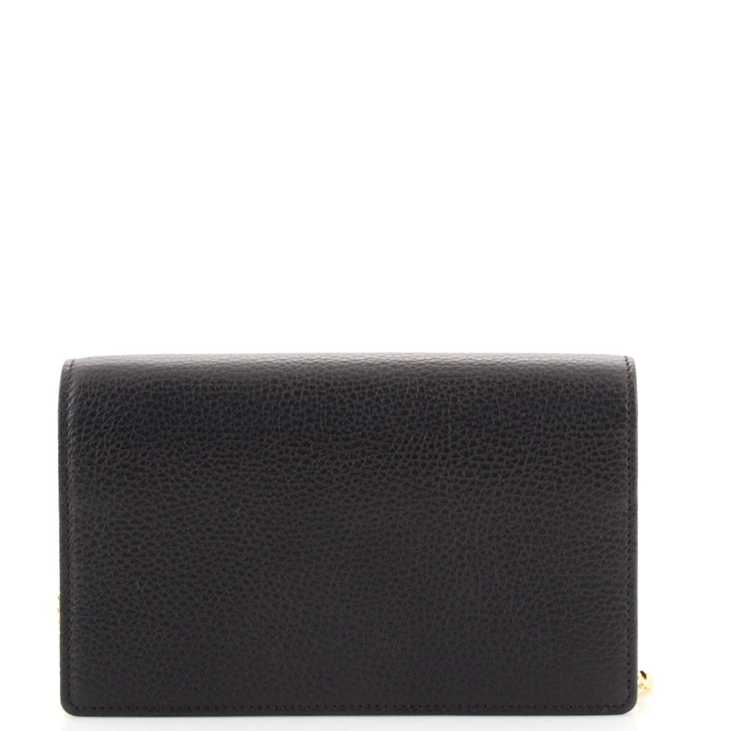 Petite GG Marmont Chain Wallet Leather Mini