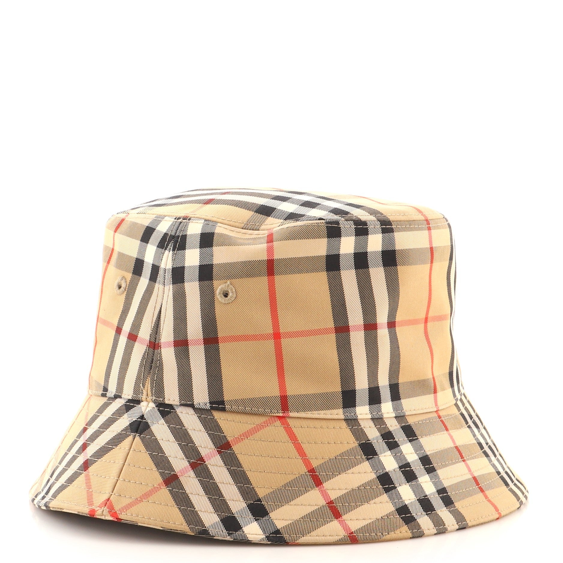 Bucket Hat Vintage Check Canvas XXL